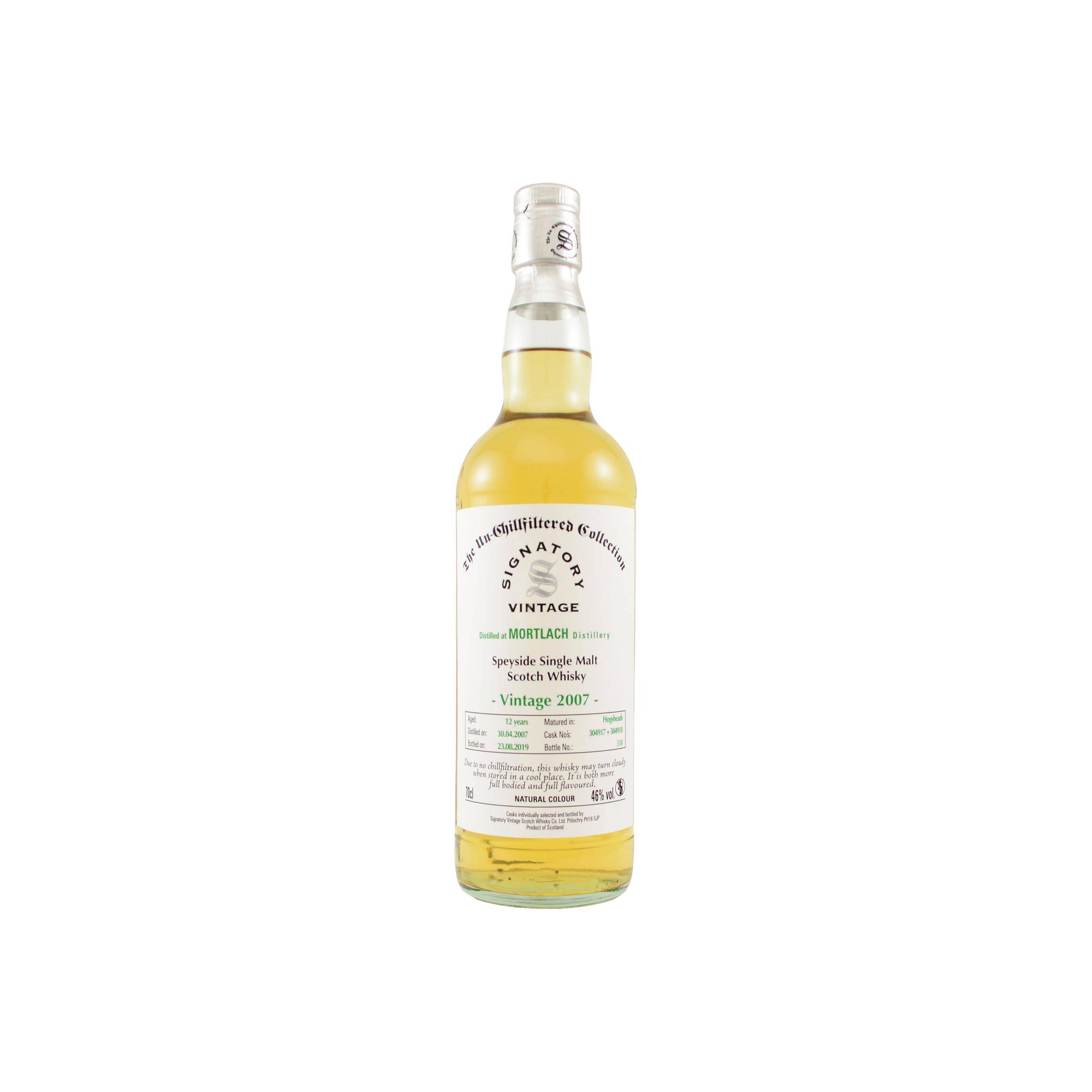Mortlach The Un-Chillfiltered Collection 2007 12 Years Single Malt Whisky