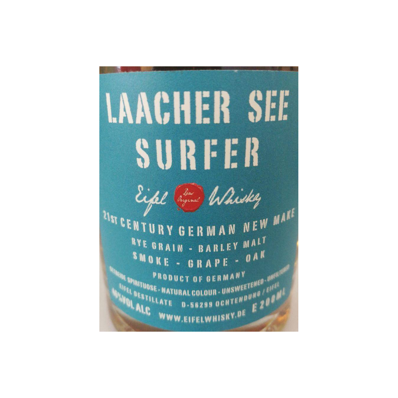 Eifel Whisky Laacher See Surfer Whisky