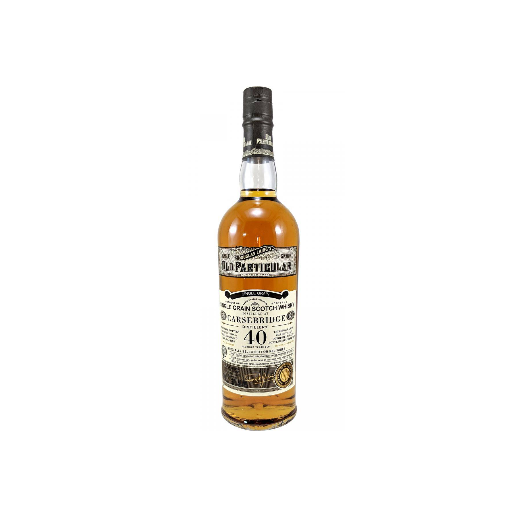Carsebridge Old Particular 1976 40 Years Single Grain Whisky