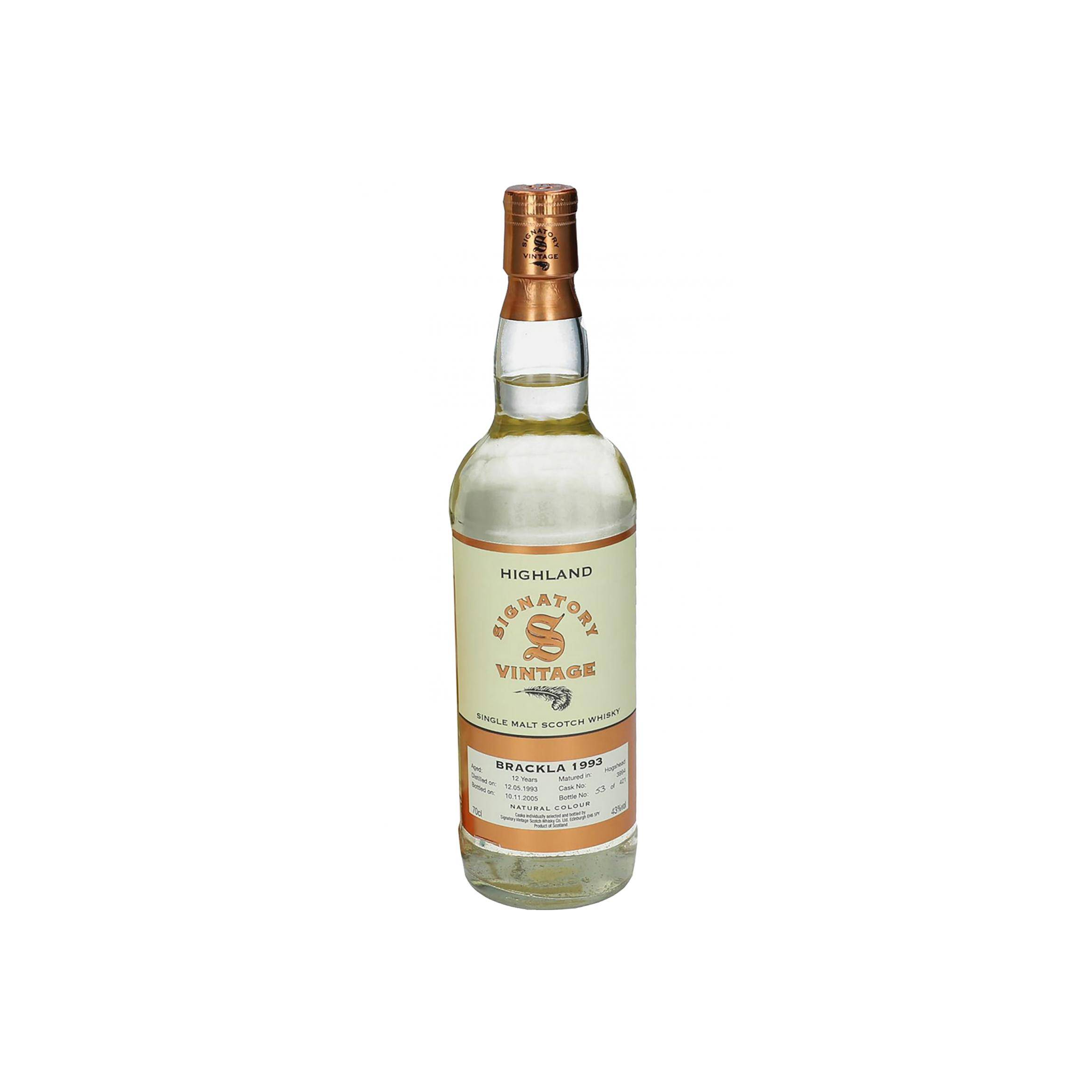 Royal Brackla Vintage Collection 1993 12 Years Single Malt Whisky