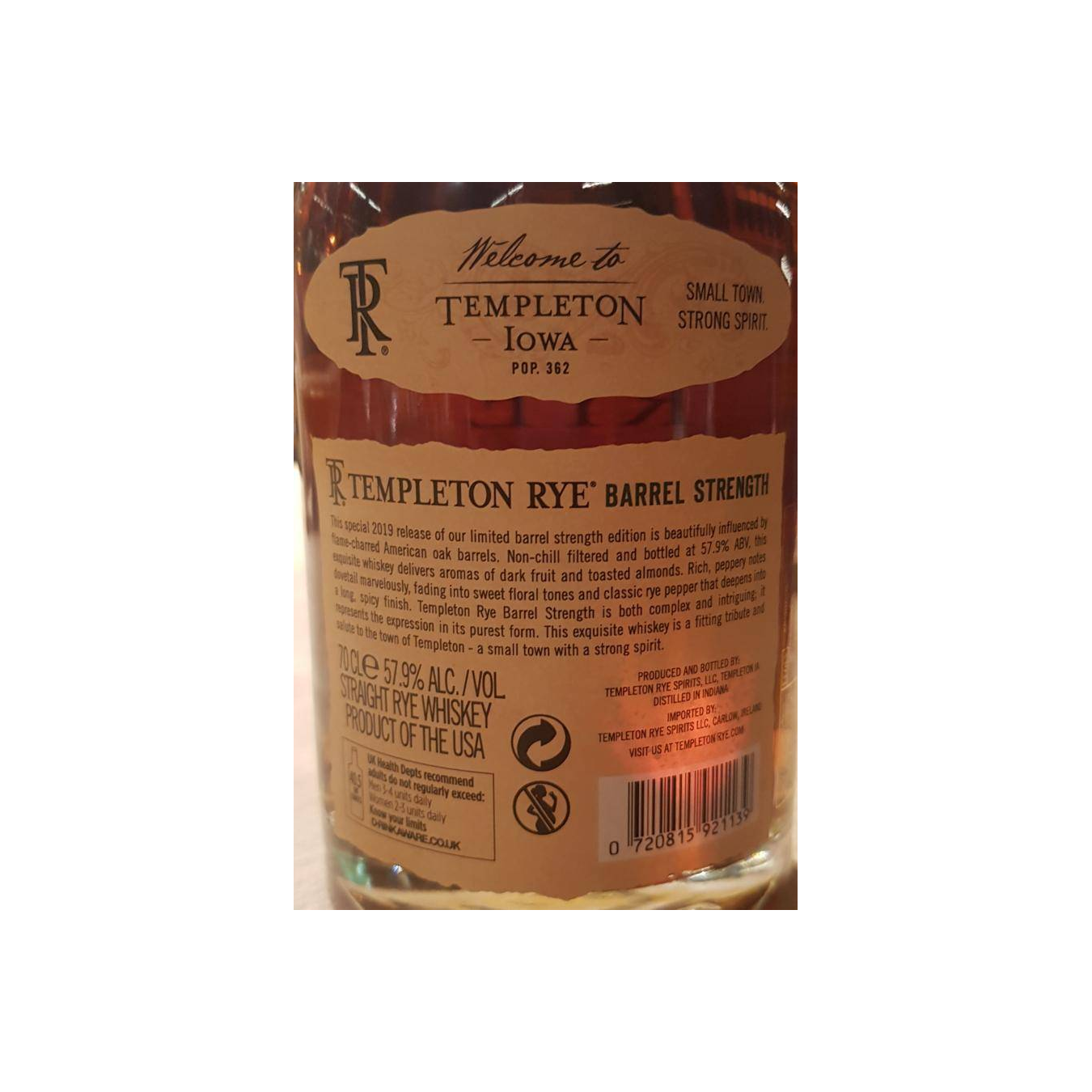 Templeton Rye Whisky 2