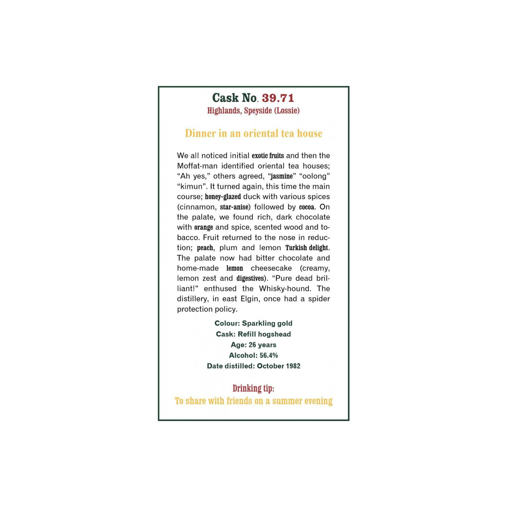 The Scotch Malt Whisky Society 1982 26 Years Single Malt Whisky 2