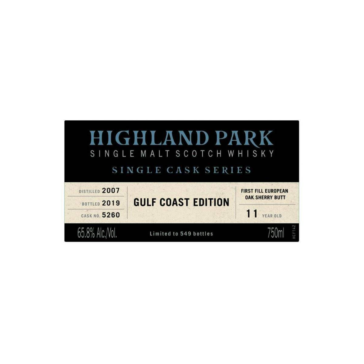 Highland Park Single Cask 2007 11 Years Single Malt Whisky 2