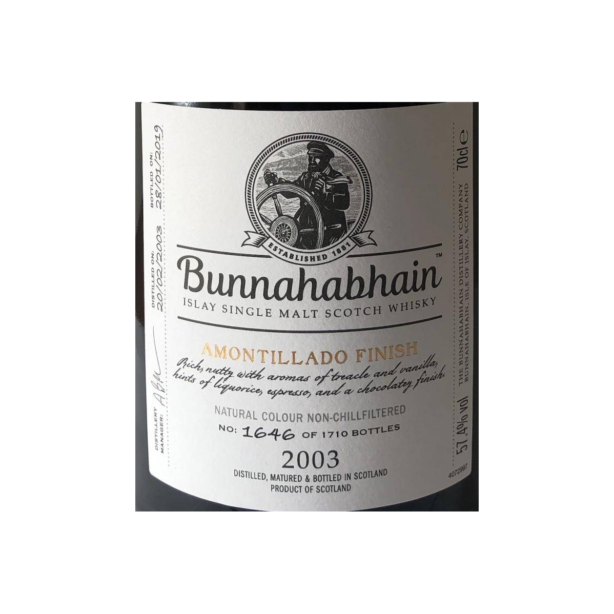 Bunnahabhain 2003 15 Years Single Malt Whisky 3