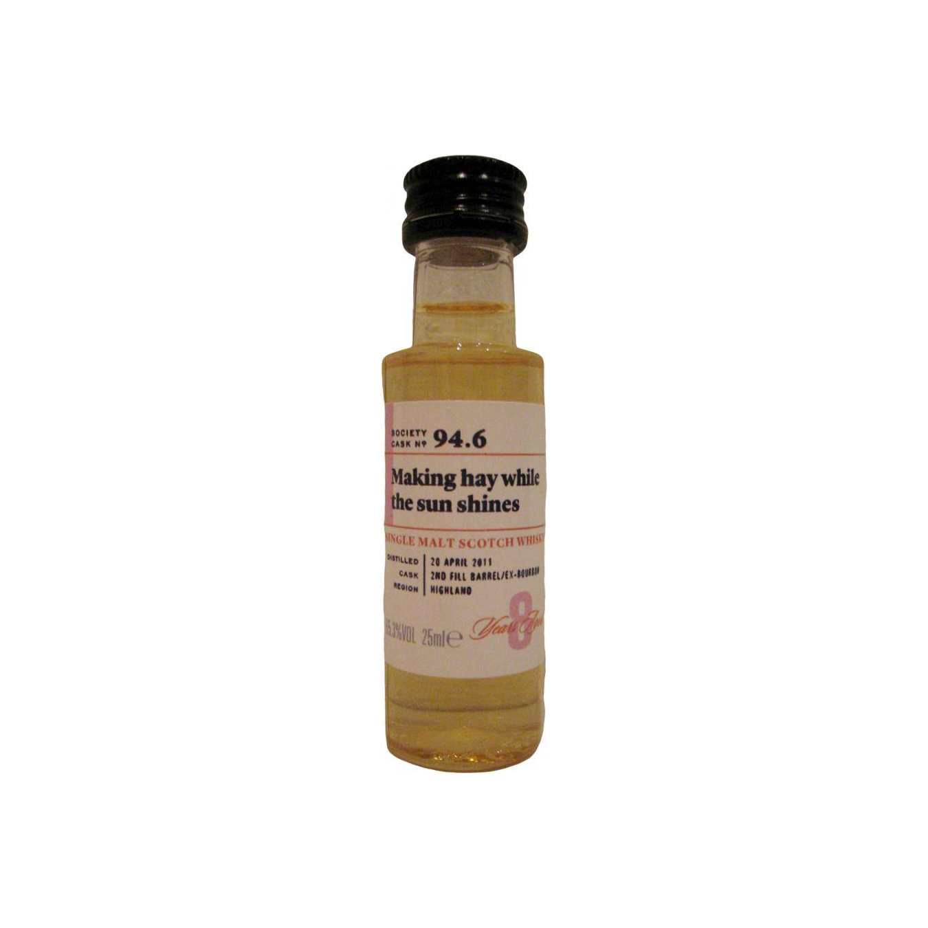 The Scotch Malt Whisky Society 2011 8 Years Single Malt Whisky