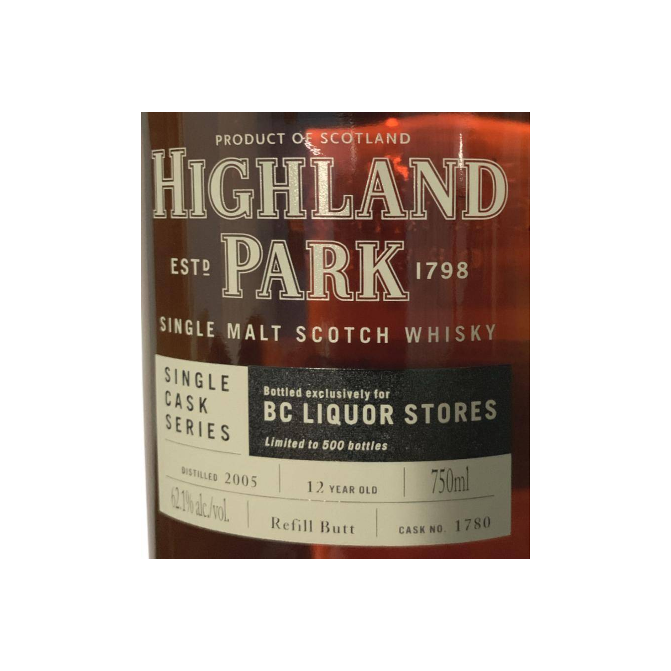 Highland Park Single Cask 2005 12 Years Single Malt Whisky