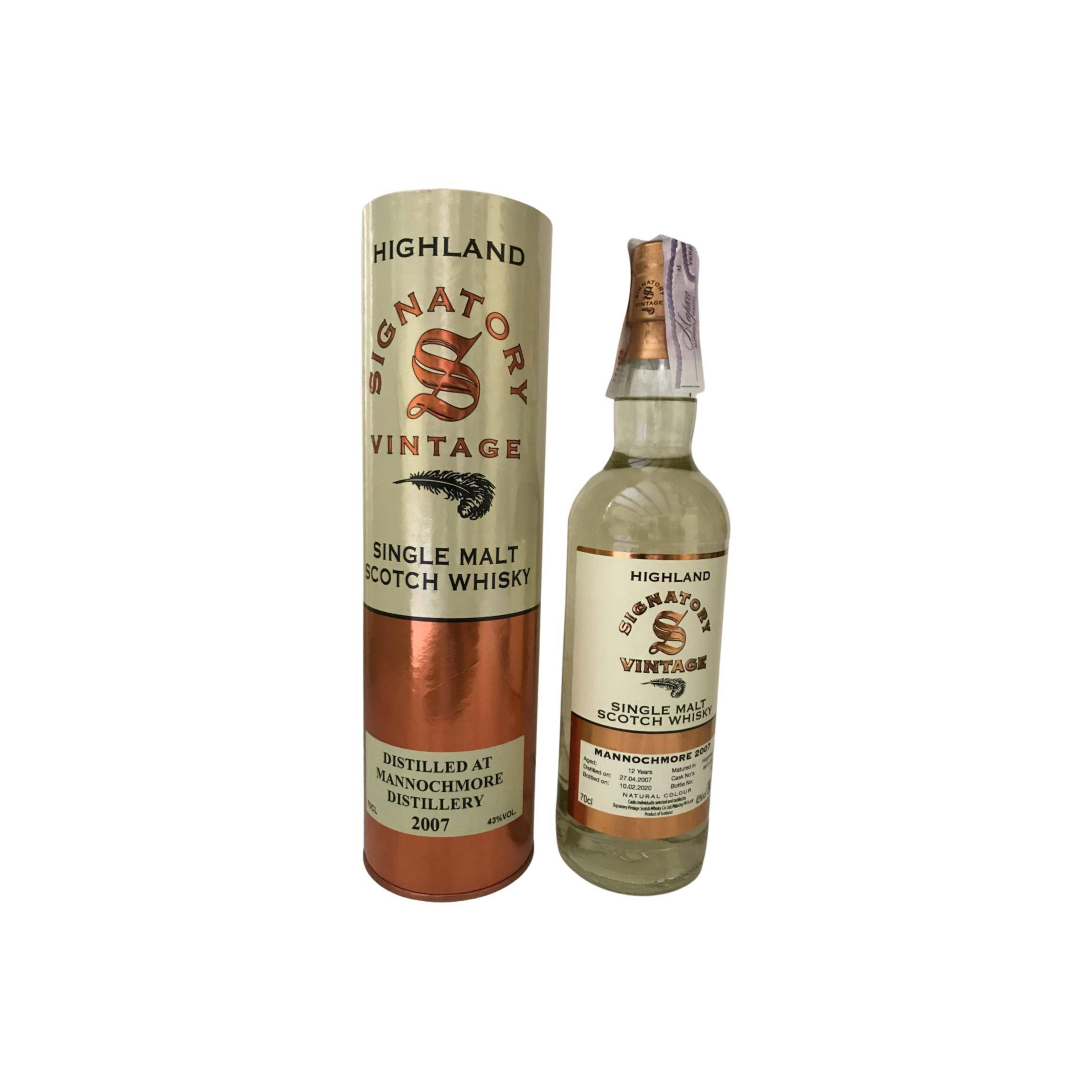 Mannochmore Vintage Collection 2007 12 Years Single Malt Whisky 2