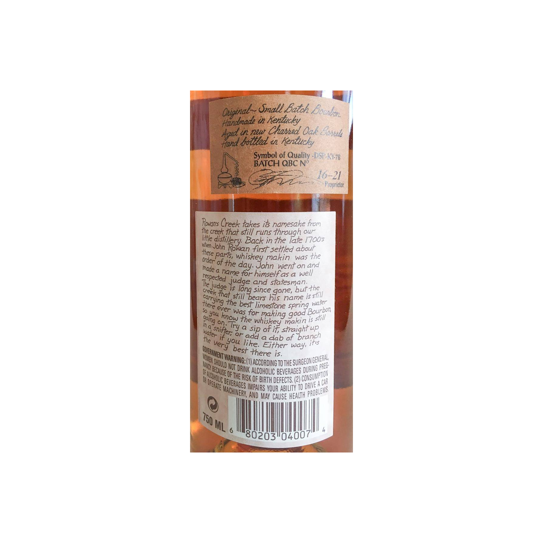 Rowan's Creek Straight Kentucky Bourbon 2