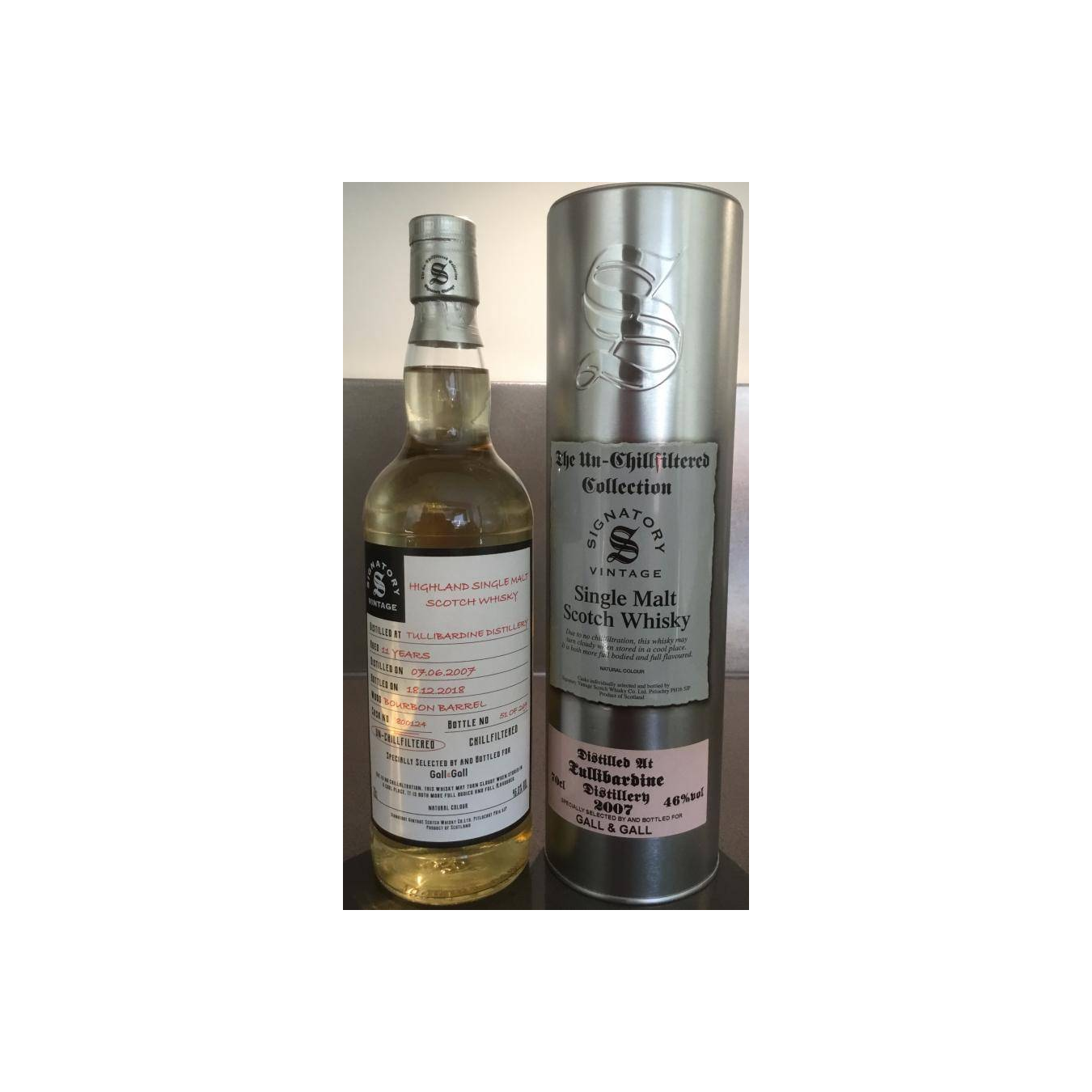 Tullibardine The Un-Chillfiltered Collection 2007 11 Years Single Malt Whisky