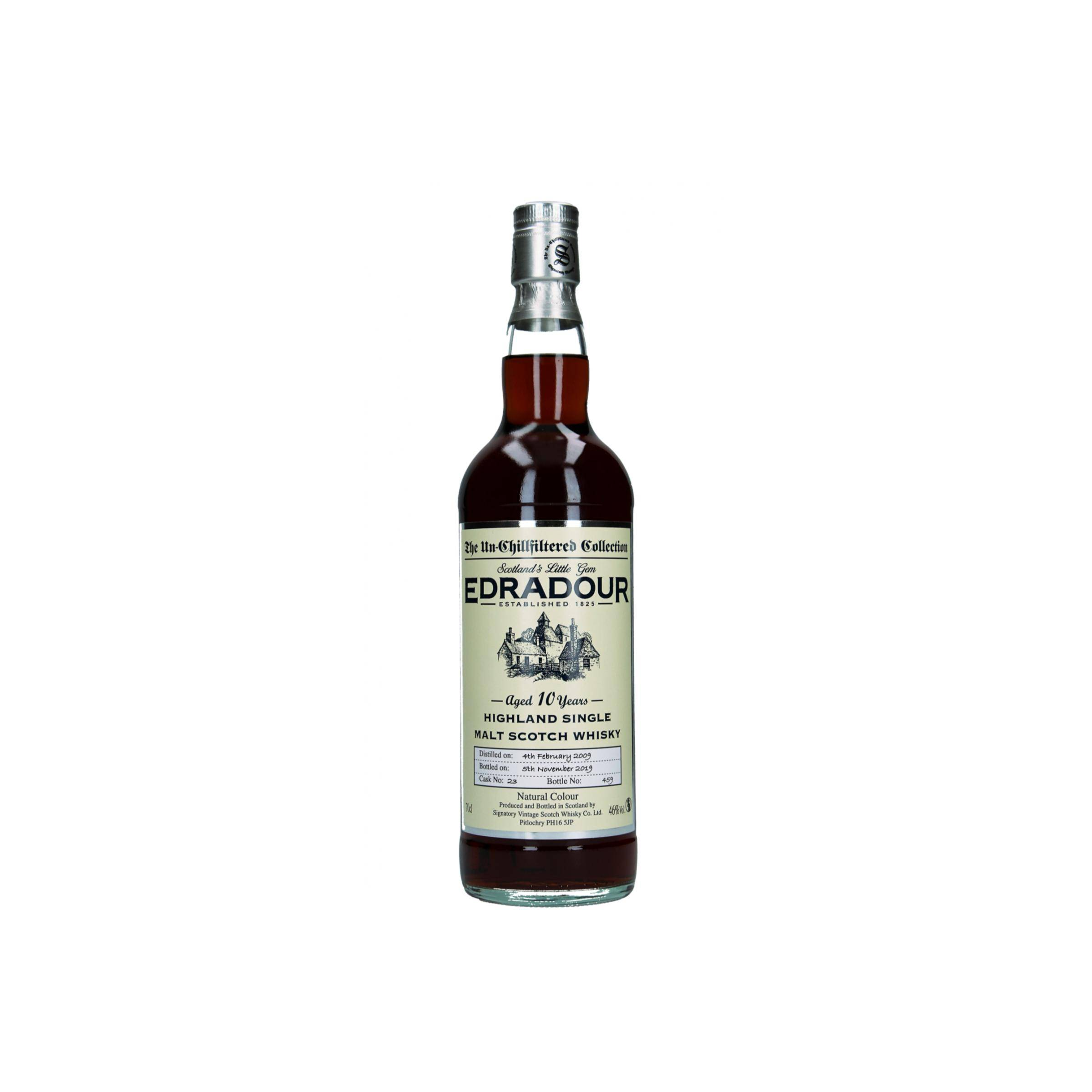 Edradour The Un-Chillfiltered Collection 2009 10 Years Single Malt Whisky