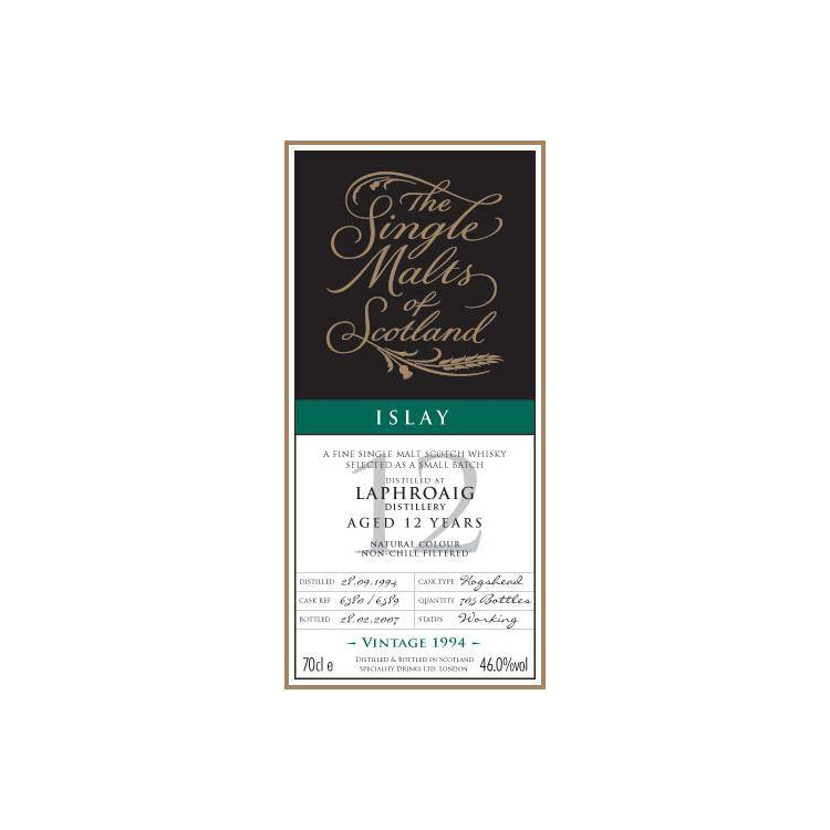 Laphroaig The Single Malts of Scotland 1994 12 Years Single Malt Whisky 2