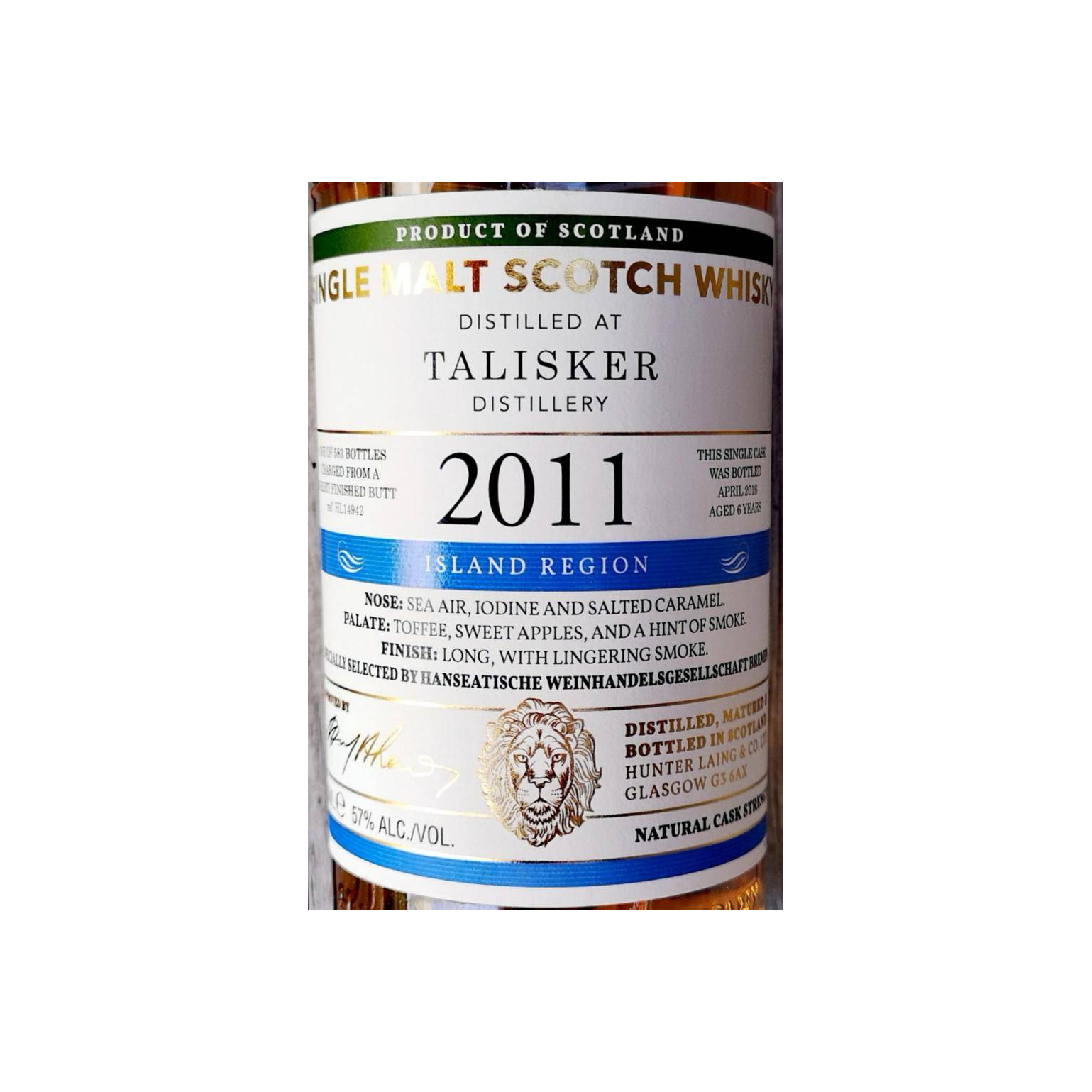 Talisker Old Malt Cask 2011 6 Years Single Malt Whisky 3