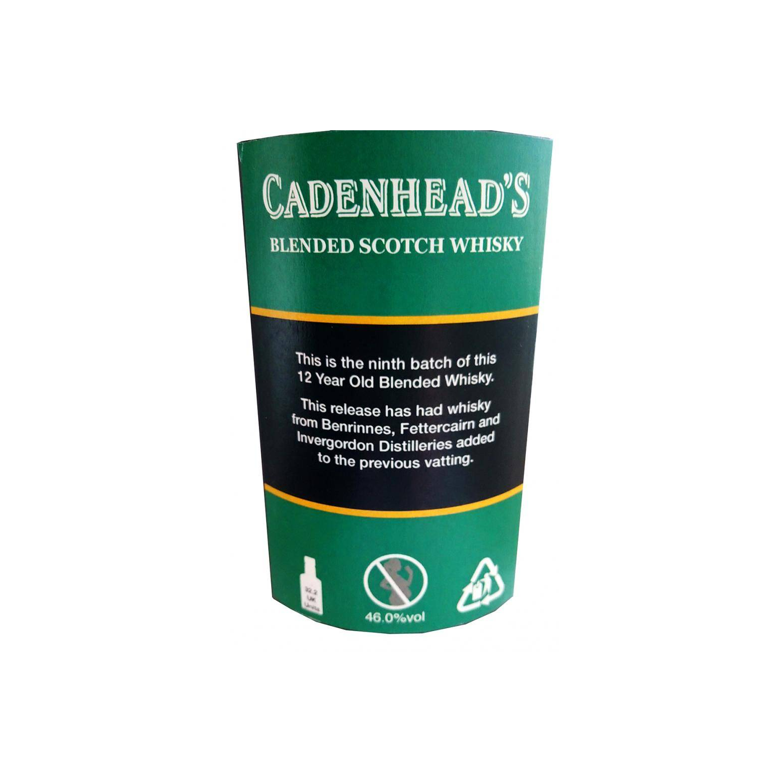 Cadenhead Blended Scotch Whisky 12 Years Blended Whisky 2