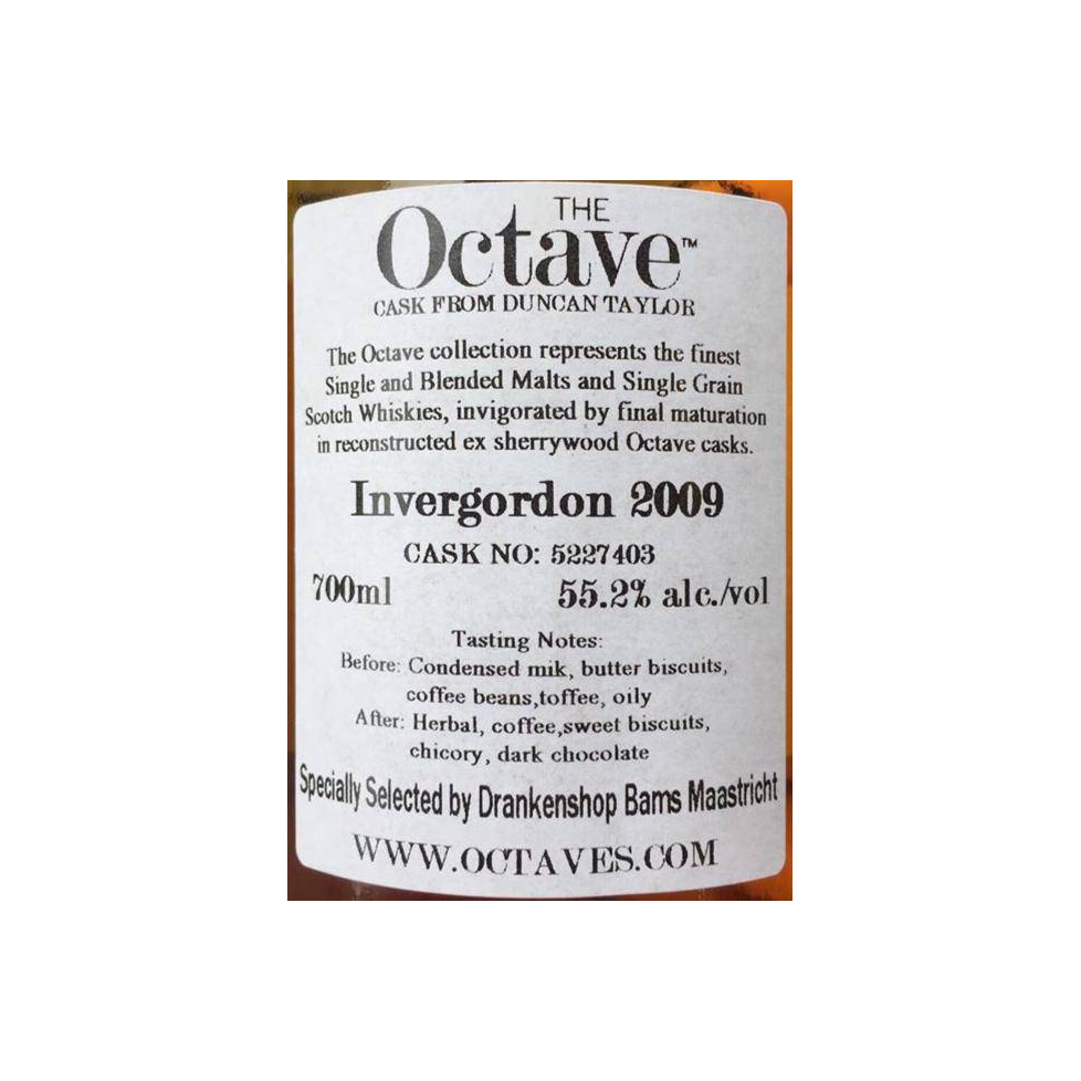 Invergordon The Octave 2009 11 Years Single Grain Whisky 3