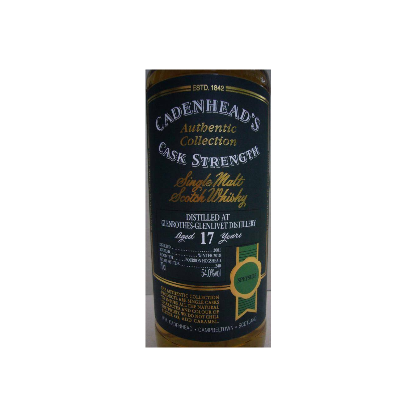The Glenrothes Authentic Collection 2001 17 Years Single Malt Whisky