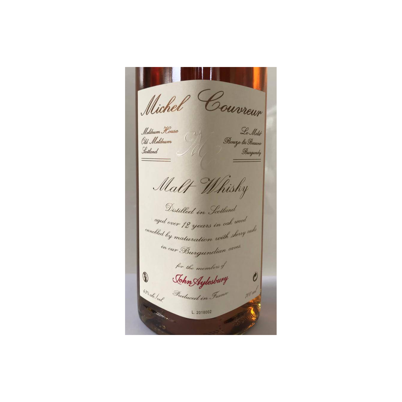 Michel Couvreur 12 Years Blended Malt Whisky