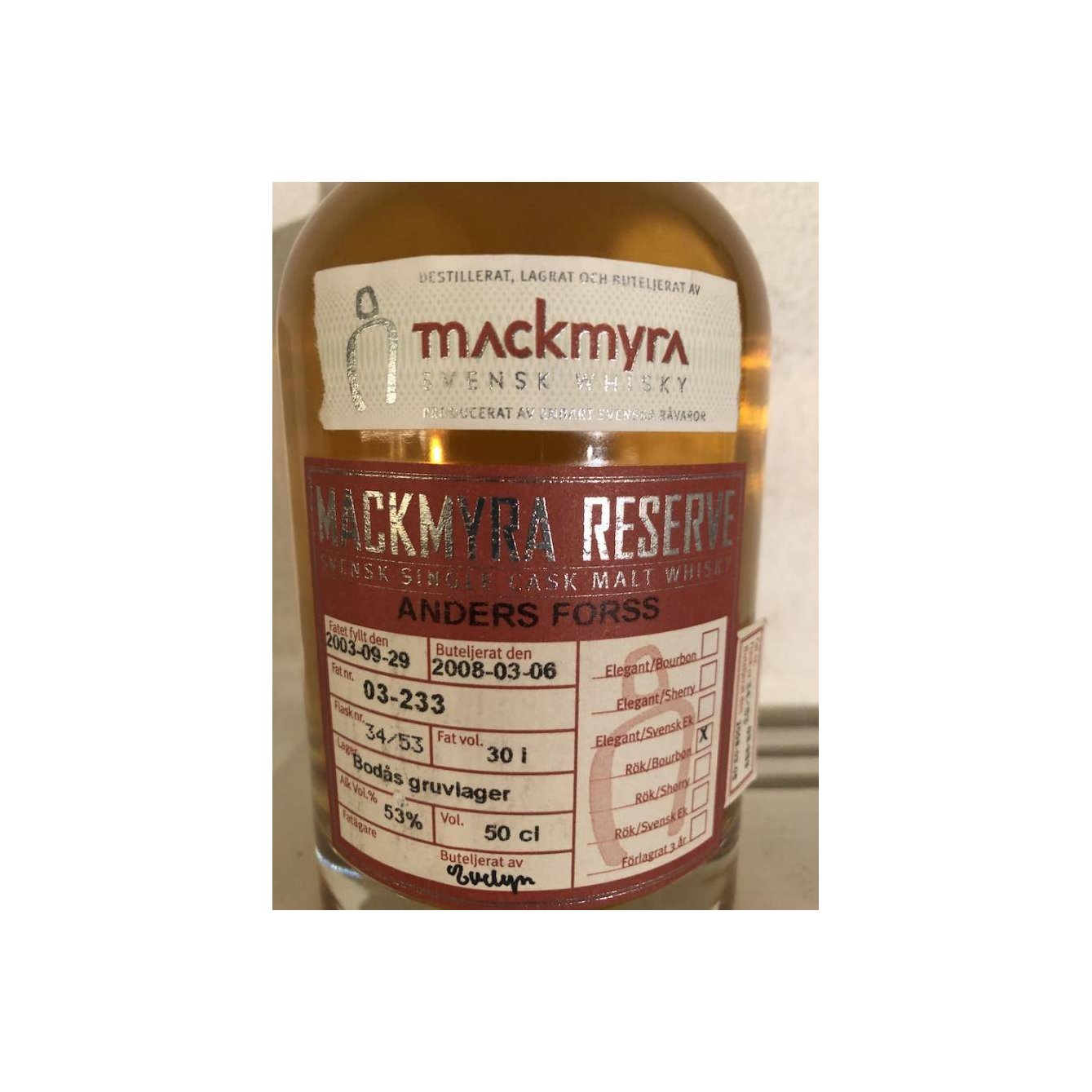 Mackmyra Reserve 2003 4 Years Single Malt Whisky 2