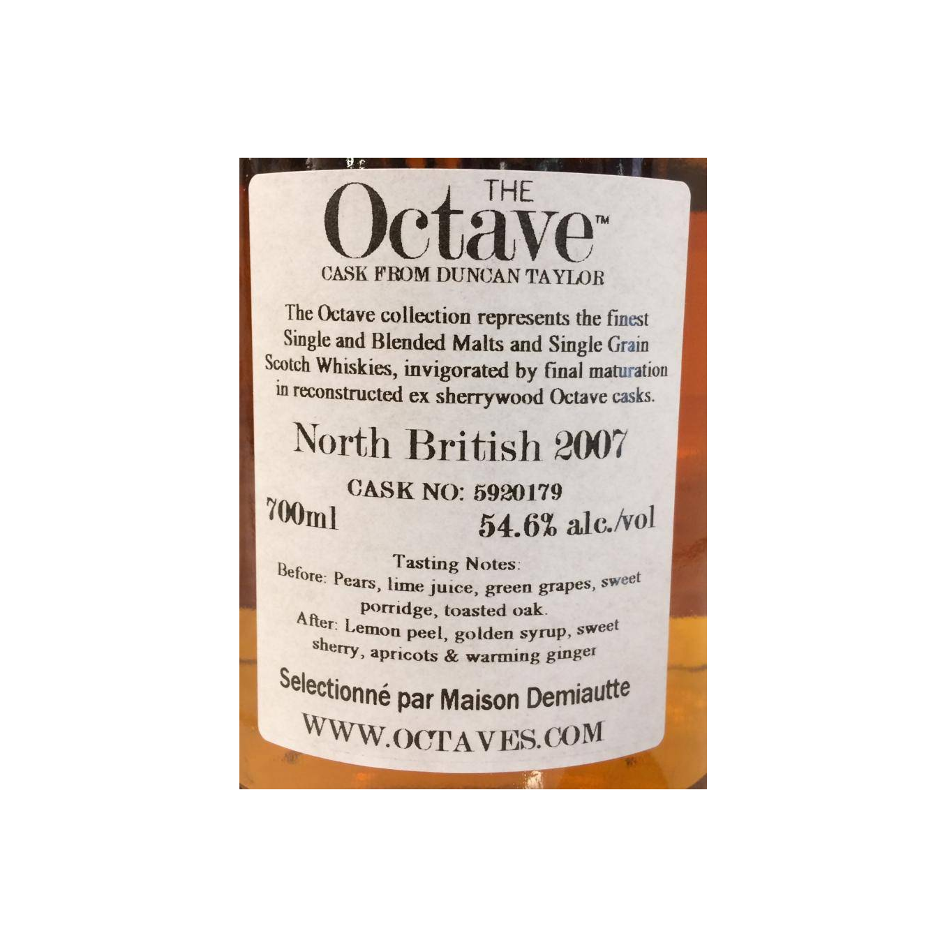 North British The Octave 2007 11 Years Single Grain Whisky 3