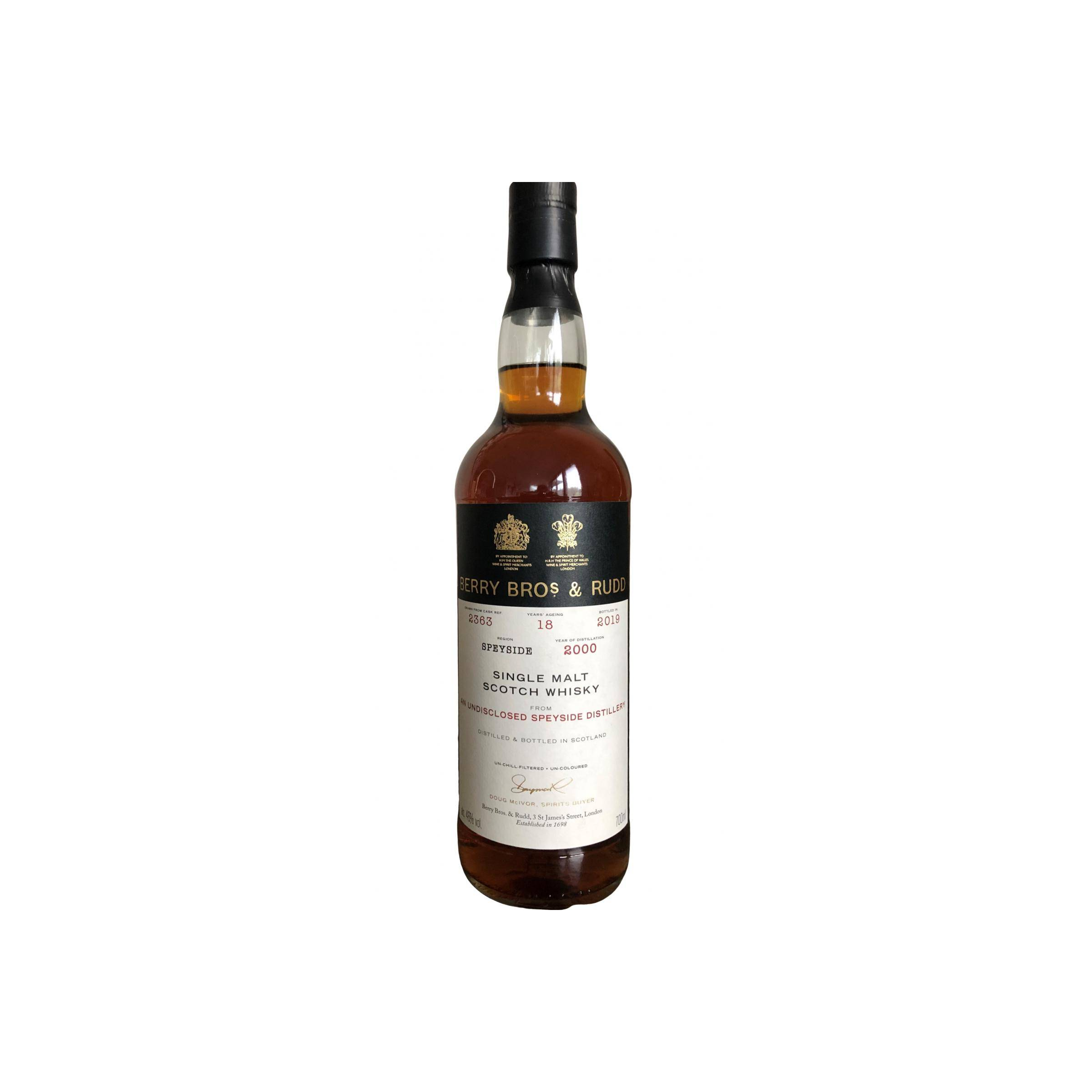 Berry Bros. & Rudd 2000 19 Years Single Malt Whisky