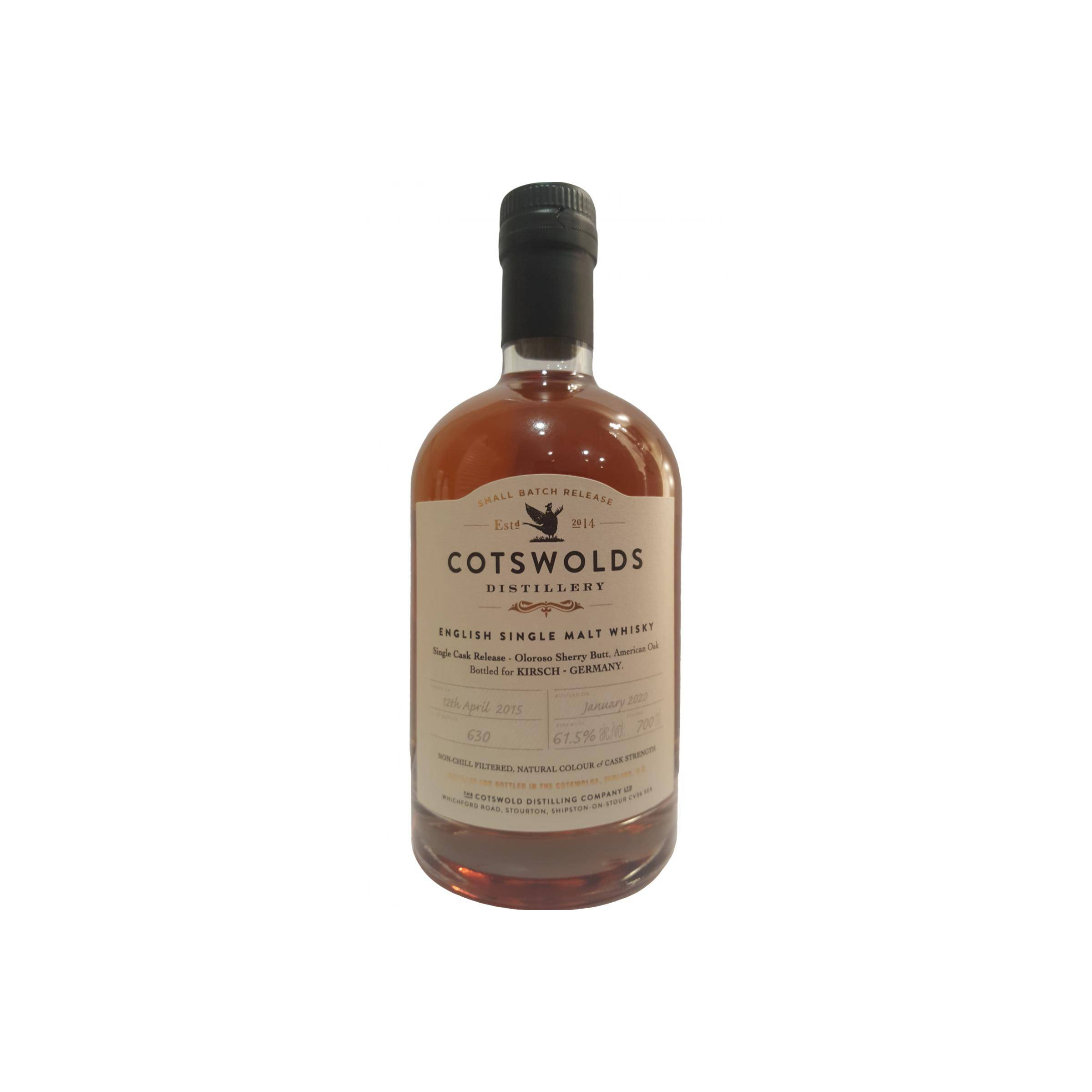 Cotswolds 2015 4 Years Single Malt Whisky