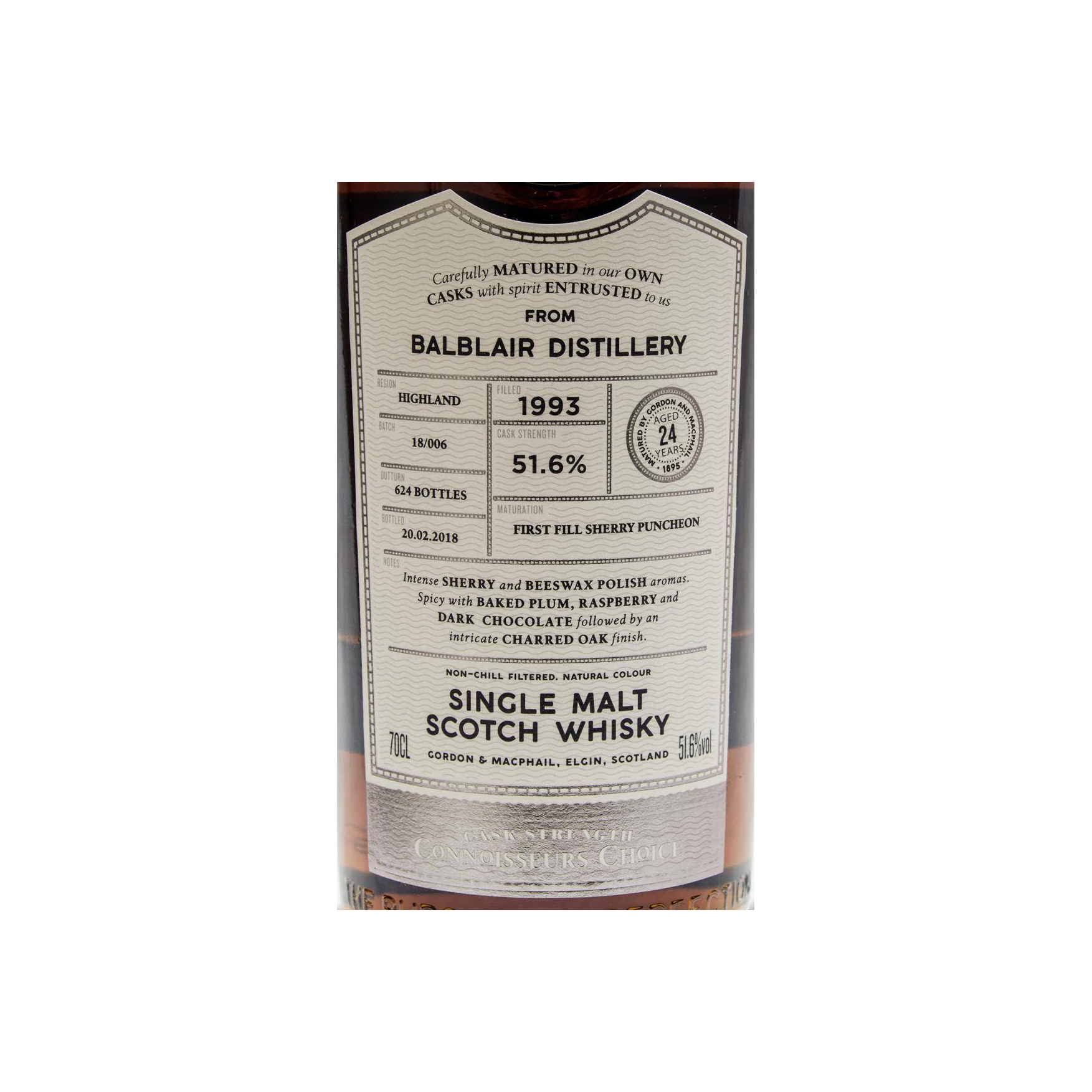 Balblair Connoisseurs Choice - Cask Strength 1993 24 Years Single Malt Whisky 2