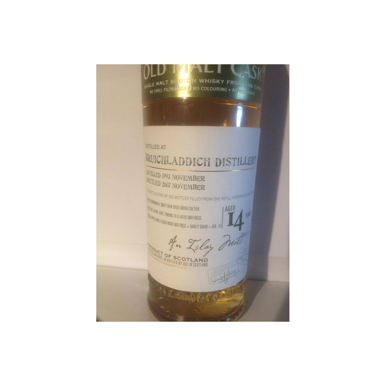 Bruichladdich Old Malt Cask 1993 14 Years Single Malt Whisky 2