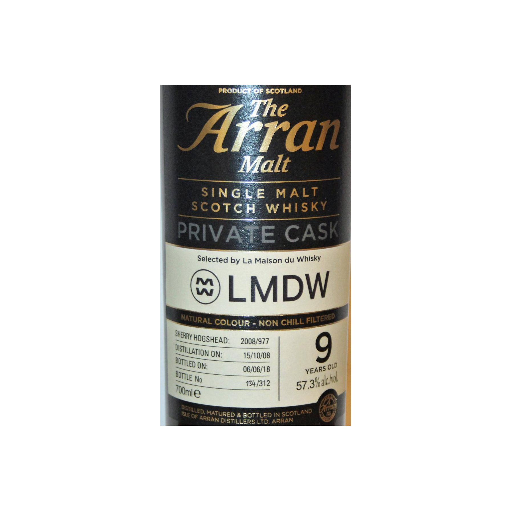 Arran Private Cask 2008 9 Years Single Malt Whisky 2