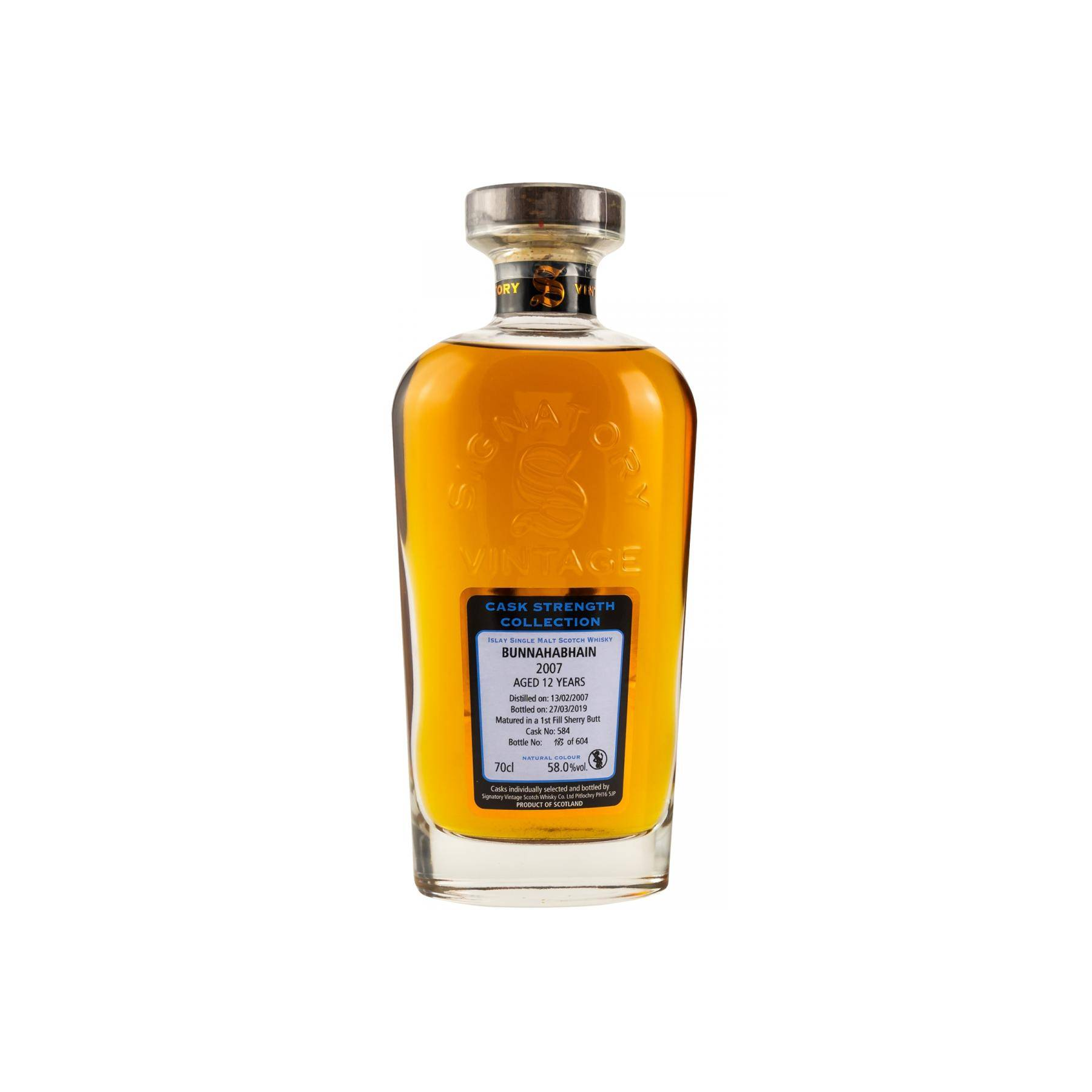 Bunnahabhain Cask Strength Collection 2007 12 Years Single Malt Whisky