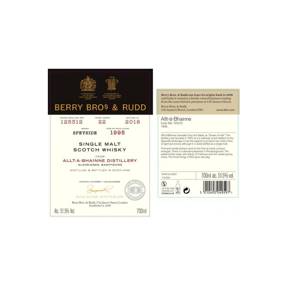 Allt-A-Bhainne 1995 22 Years Single Malt Whisky 3