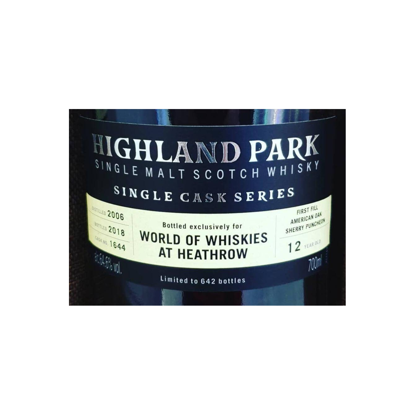 Highland Park Single Cask 2006 12 Years Single Malt Whisky