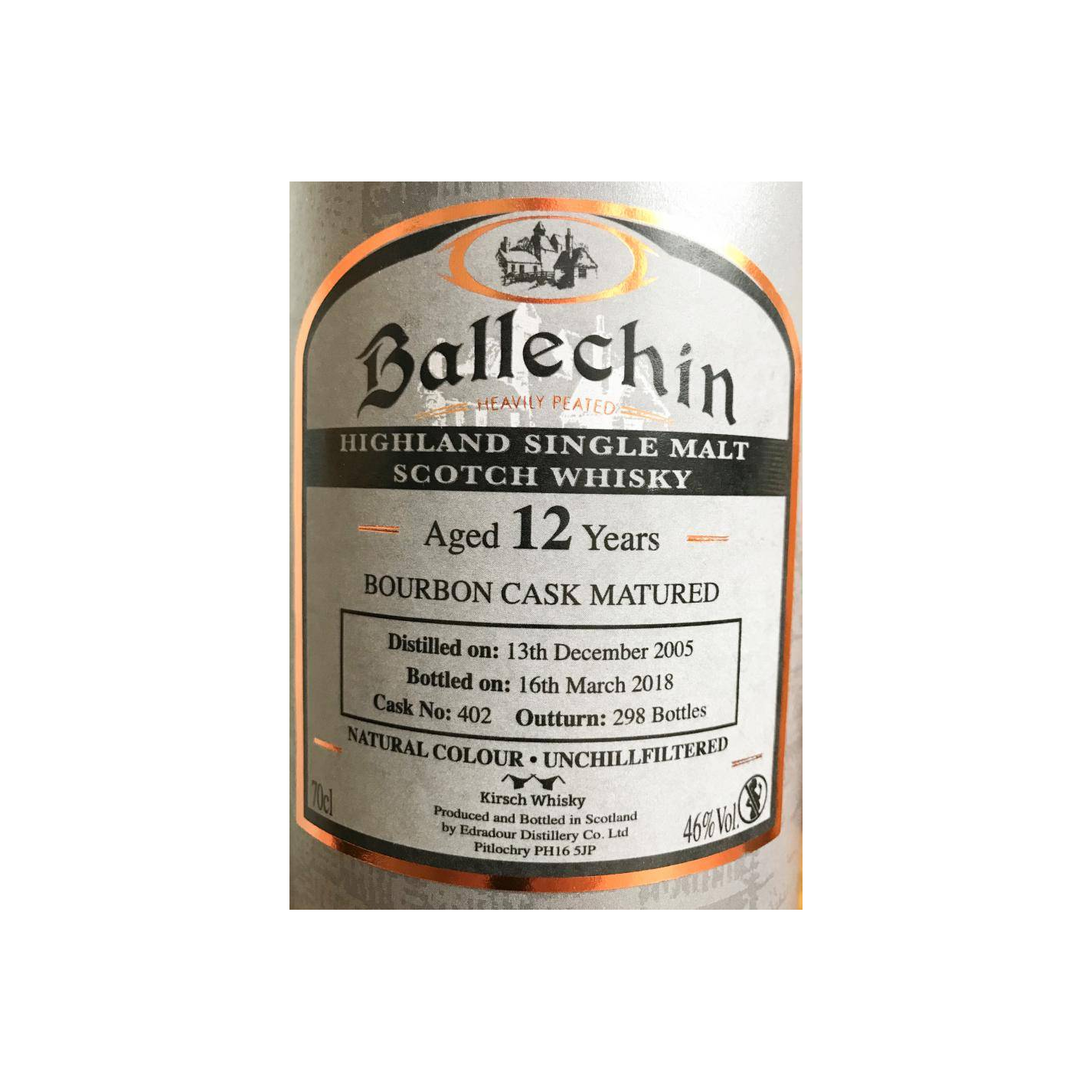 Ballechin 2005 12 Years Single Malt Whisky 3