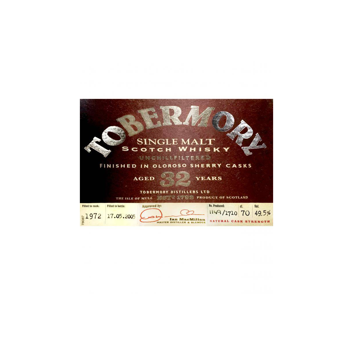 Tobermory 1972 32 Years Single Malt Whisky 3