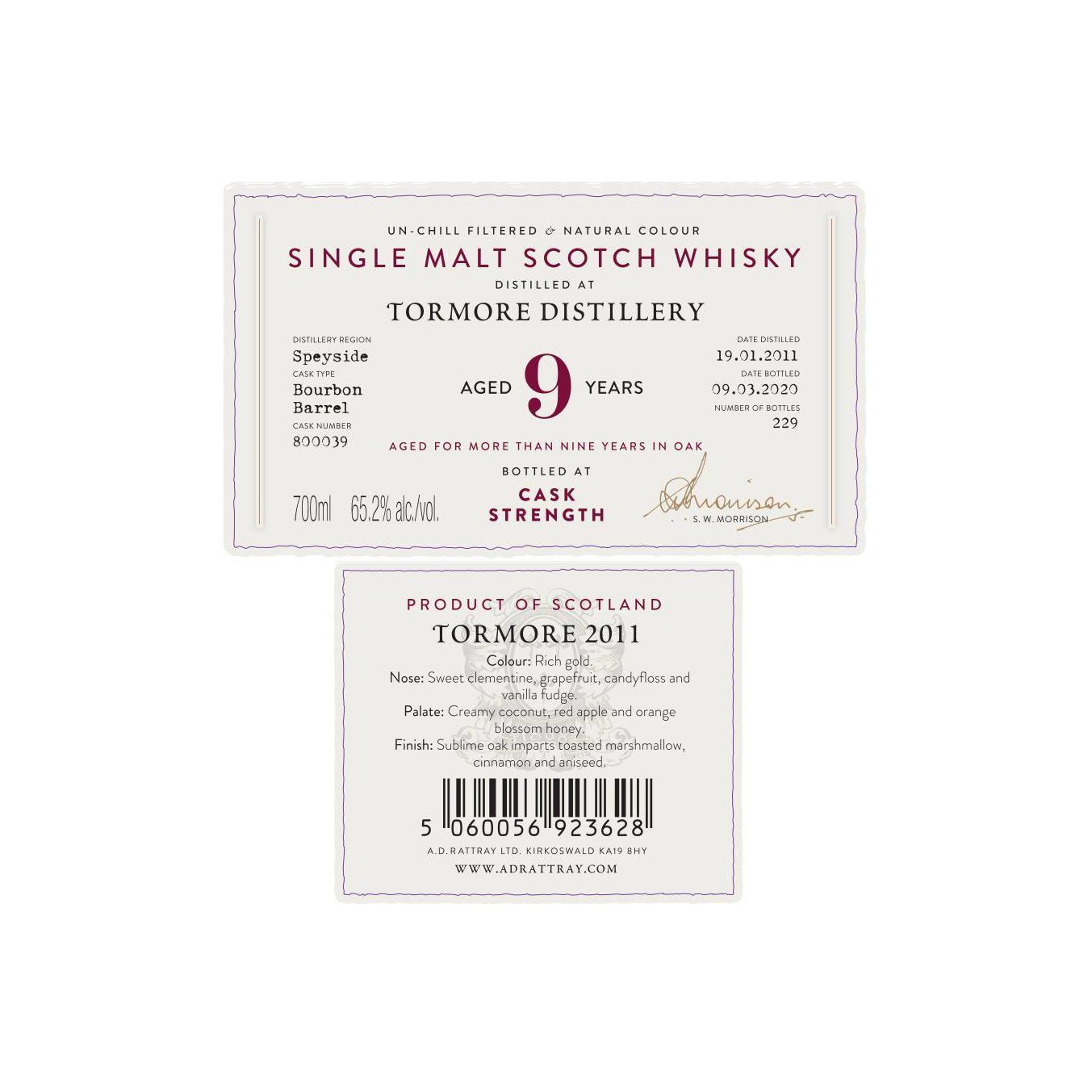 Tormore 2011 9 Years Single Malt Whisky 3