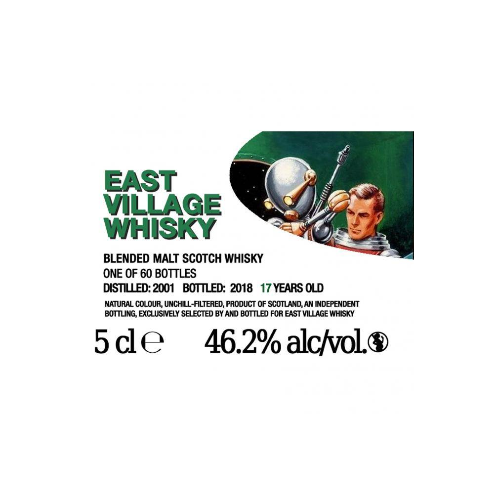 East Village Whisky Company Miniature 2001 17 Years Single Malt Whisky 3