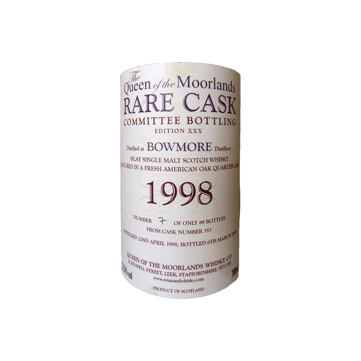 Bowmore 1998 10 Years Single Malt Whisky 2