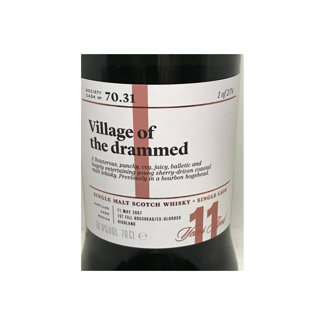 The Scotch Malt Whisky Society 2007 11 Years Single Malt Whisky 2