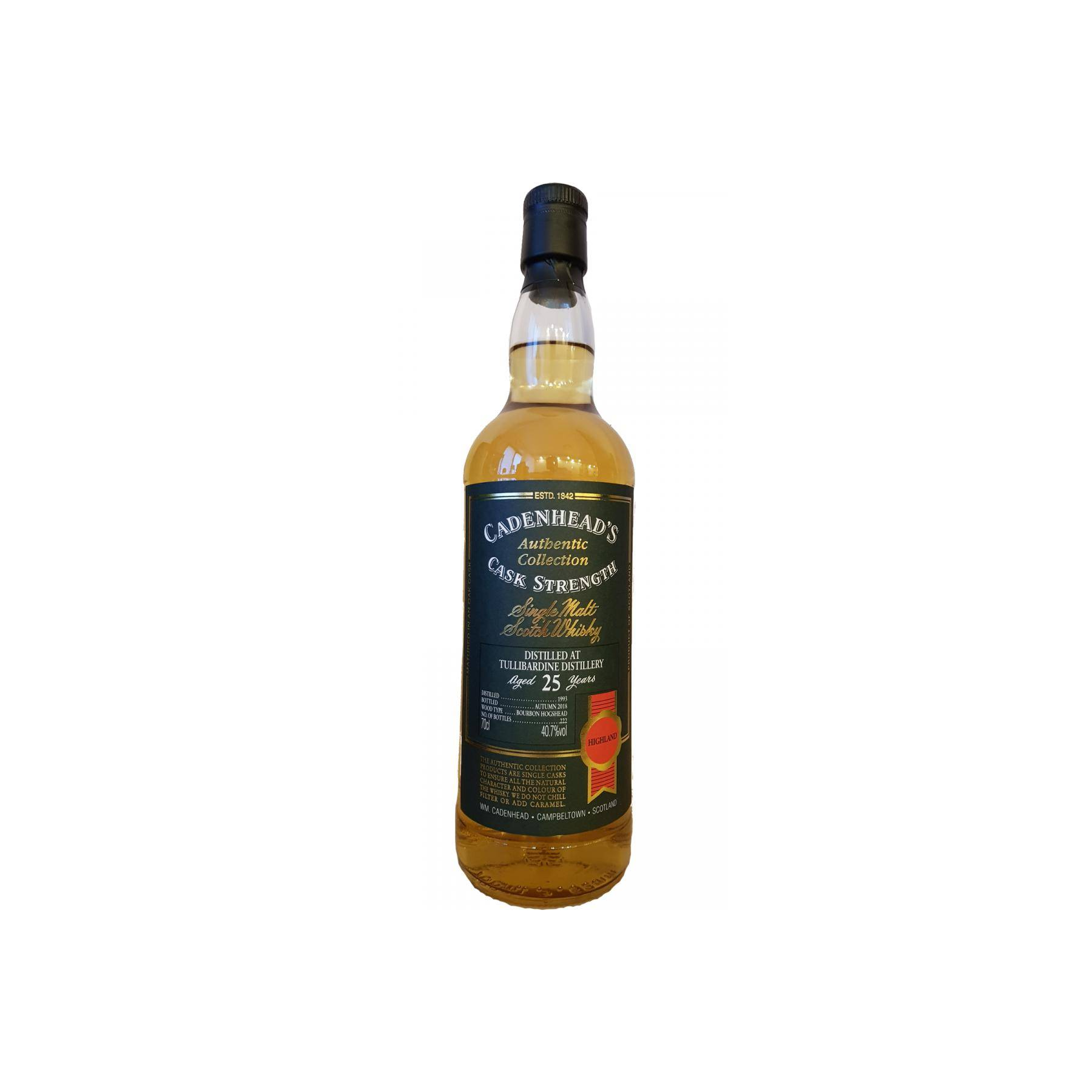 Tullibardine Authentic Collection 1993 25 Years Single Malt Whisky