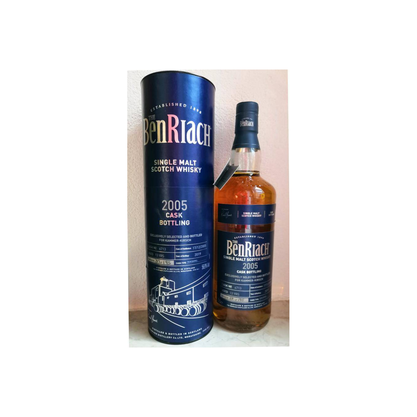 BenRiach Single Cask 2005 13 Years Single Malt Whisky 2