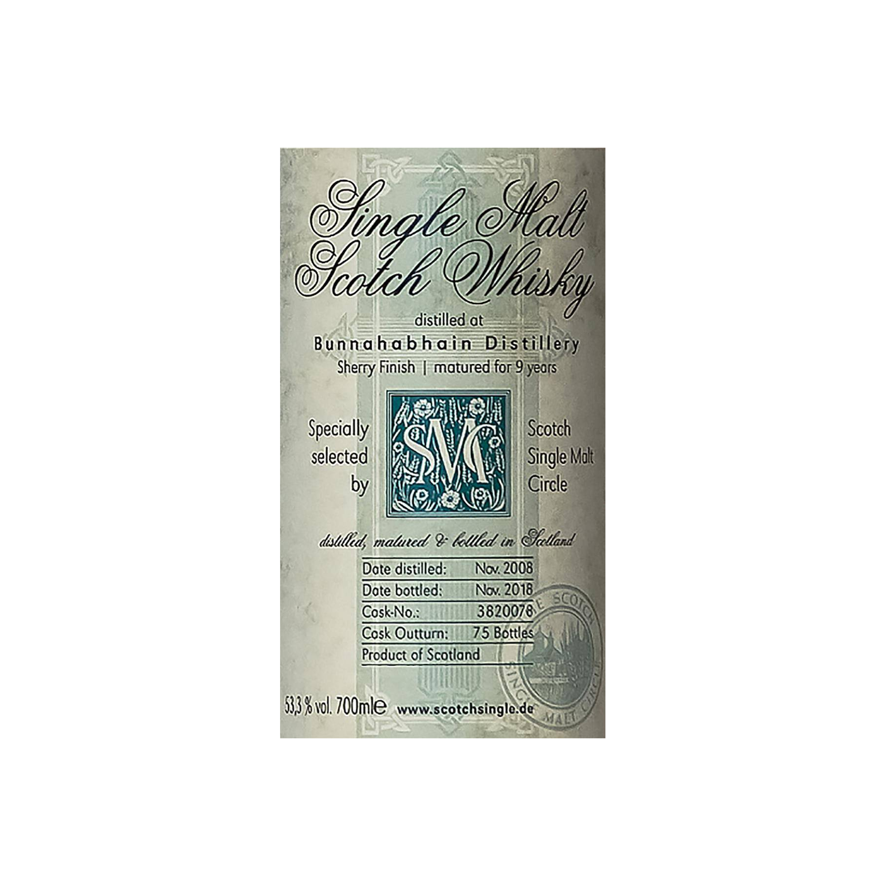 Bunnahabhain 2008 9 Years Single Malt Whisky 2