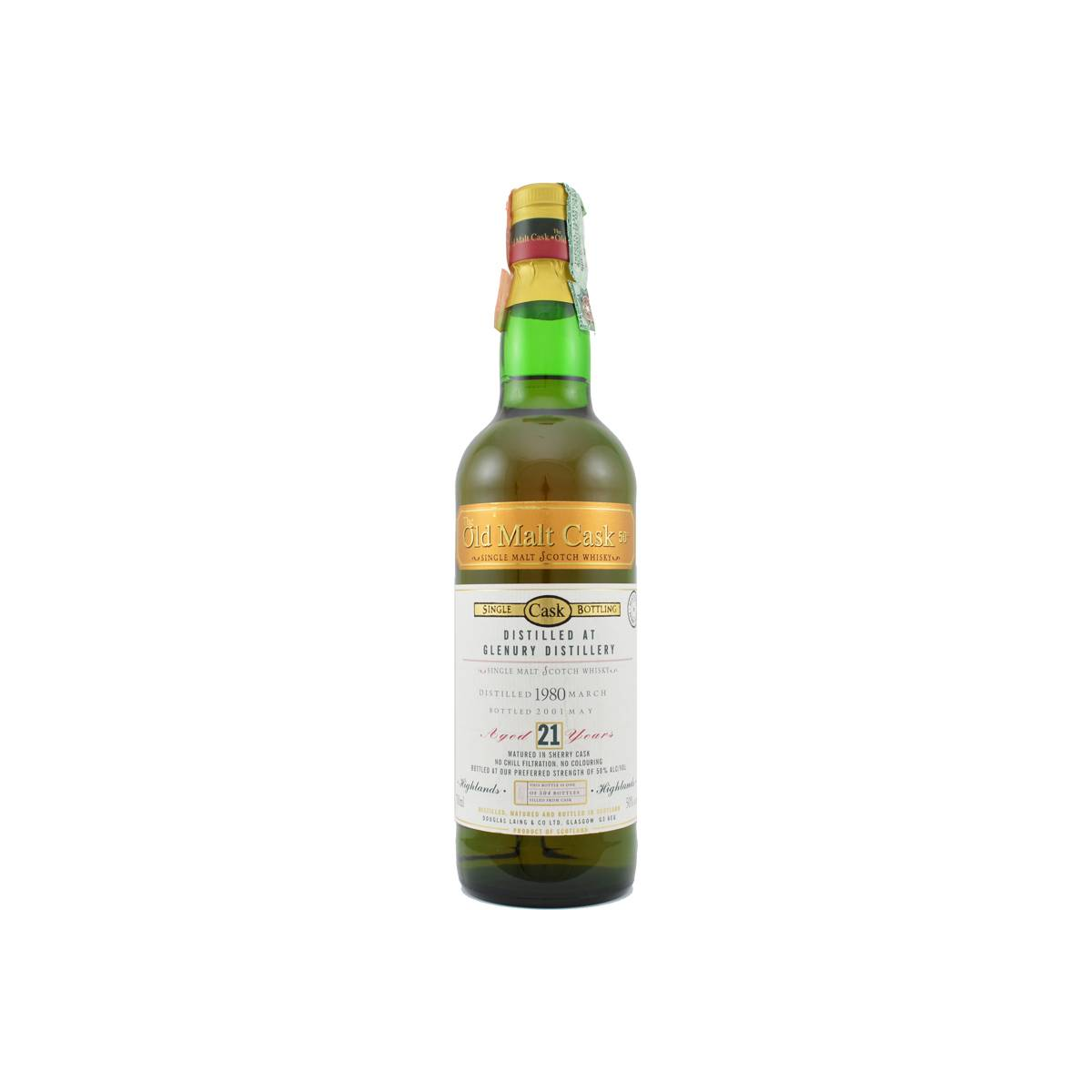 Glenury Royal Old Malt Cask 1980 21 Years Single Malt Whisky
