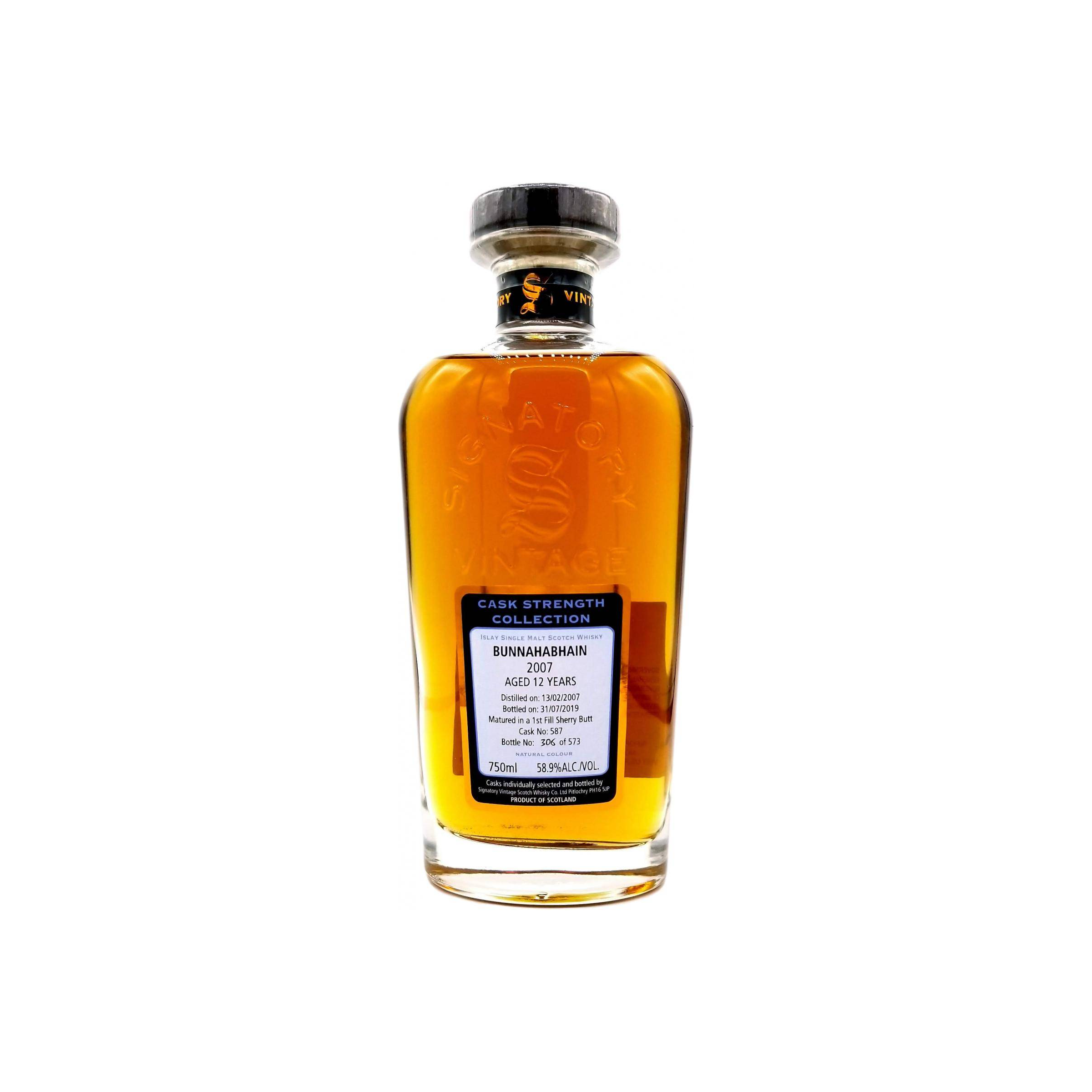 Bunnahabhain Cask Strength Collection 2007 12 Years Single Malt Whisky