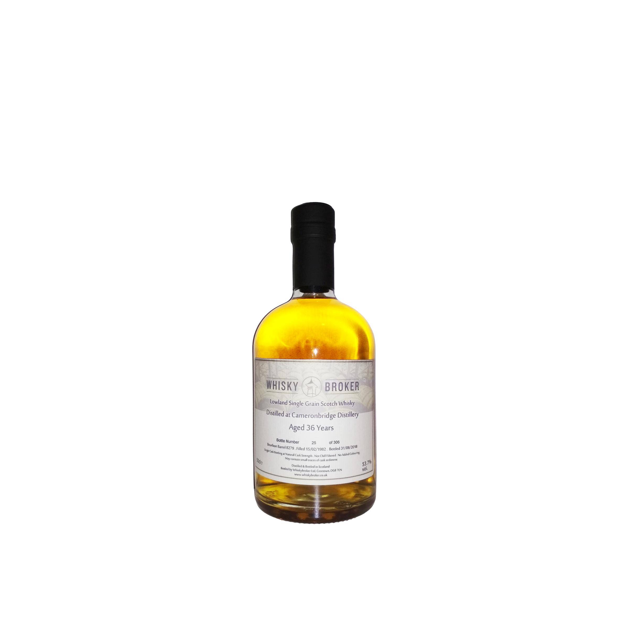 Cameronbridge 1982 36 Years Single Grain Whisky
