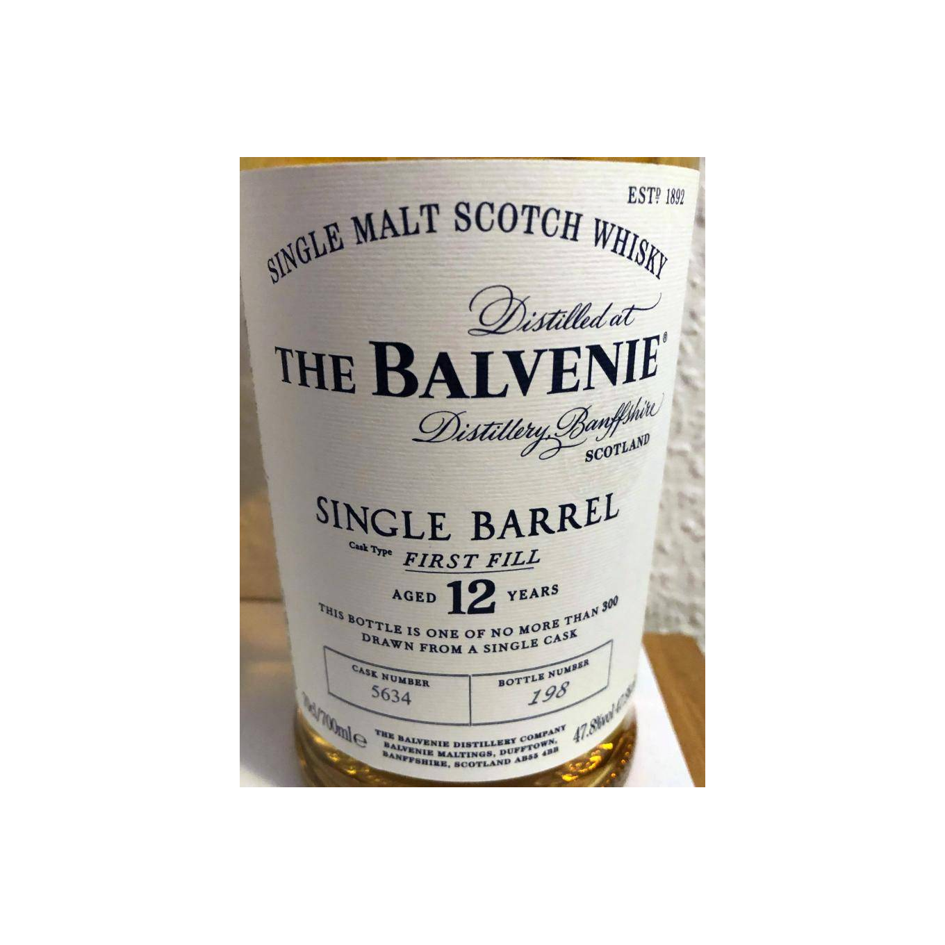 The Balvenie Single Cask 12 Years Single Malt Whisky 2