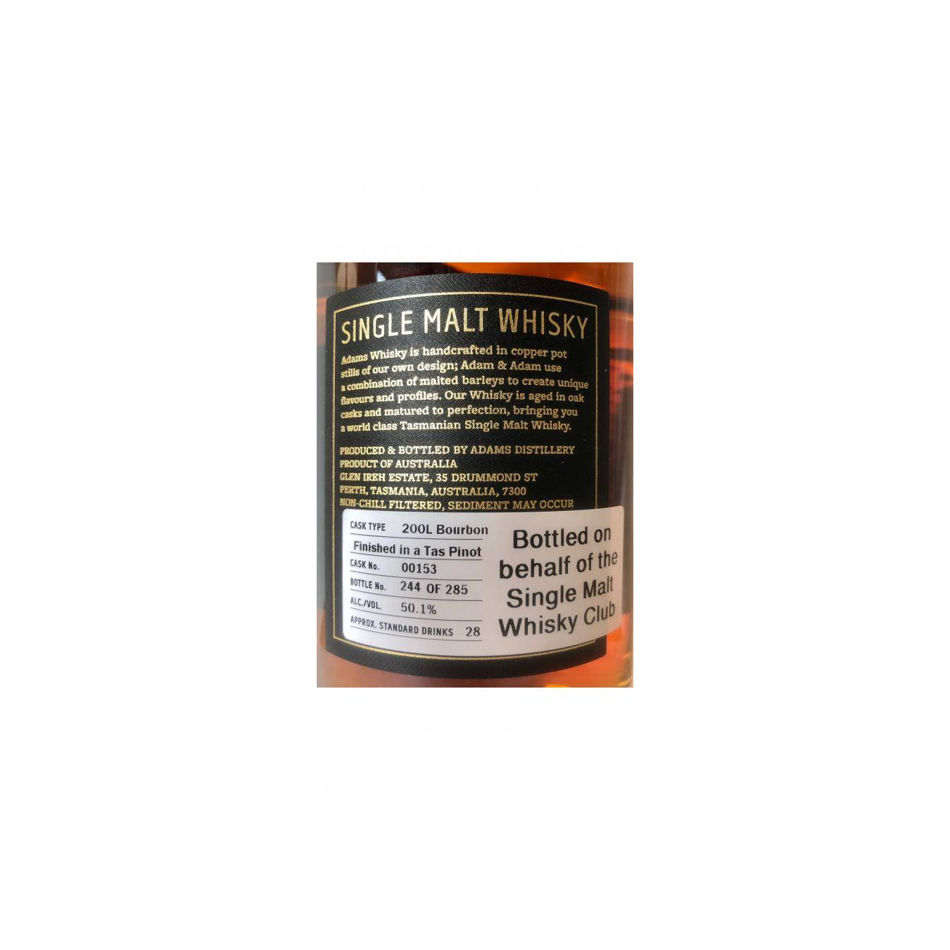 Adams Tasmanian Single Malt Whisky 2