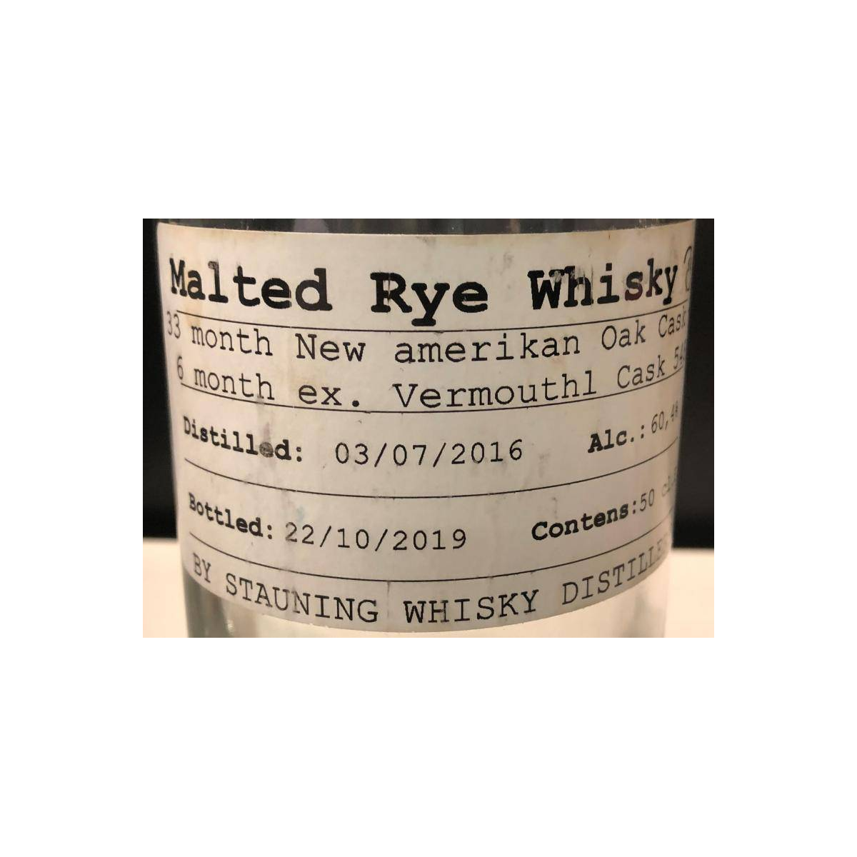 Stauning 2016 3 Years Rye Whisky