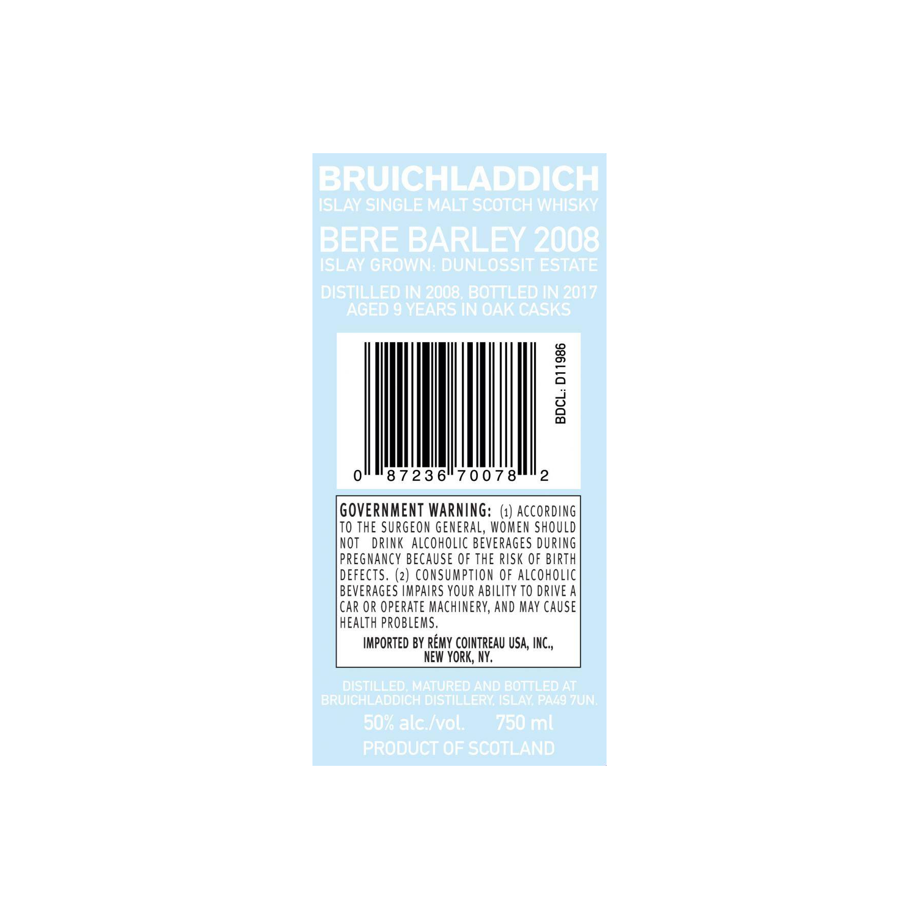 Bruichladdich 2008 9 Years Single Malt Whisky 3