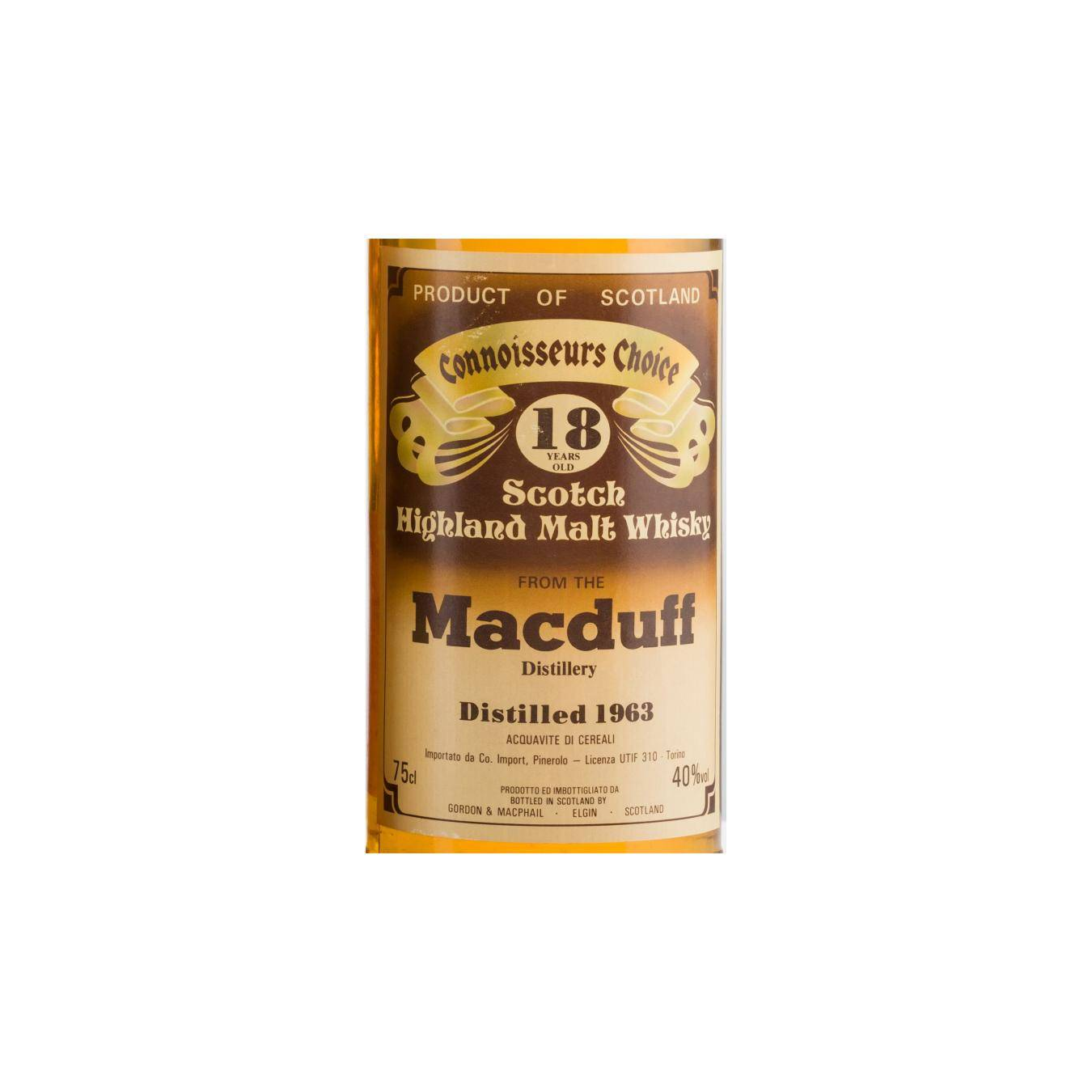 Macduff Connoisseurs Choice 1963 18 Years Single Malt Whisky 2
