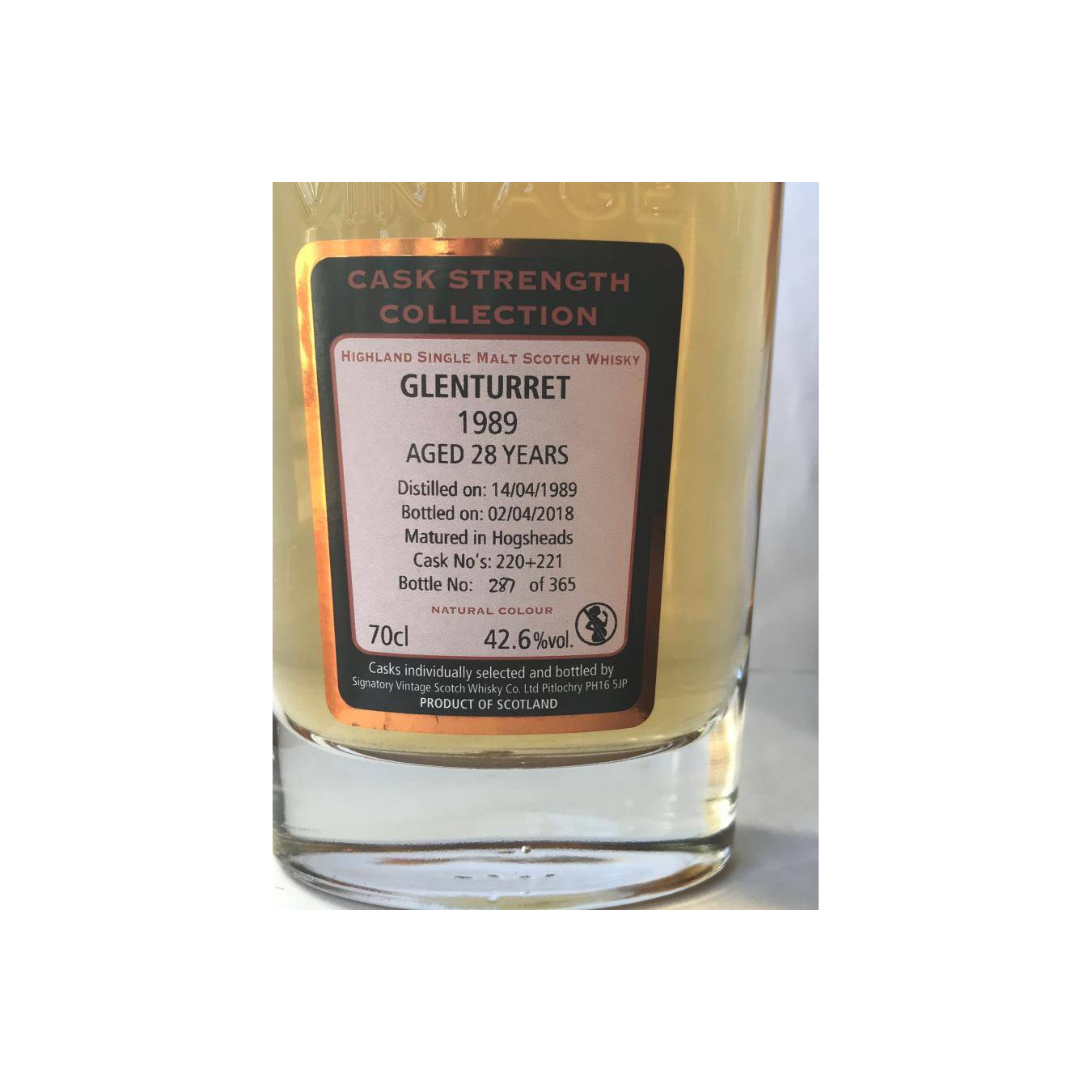 The Glenturret Cask Strength Collection 1989 28 Years Single Malt Whisky 3