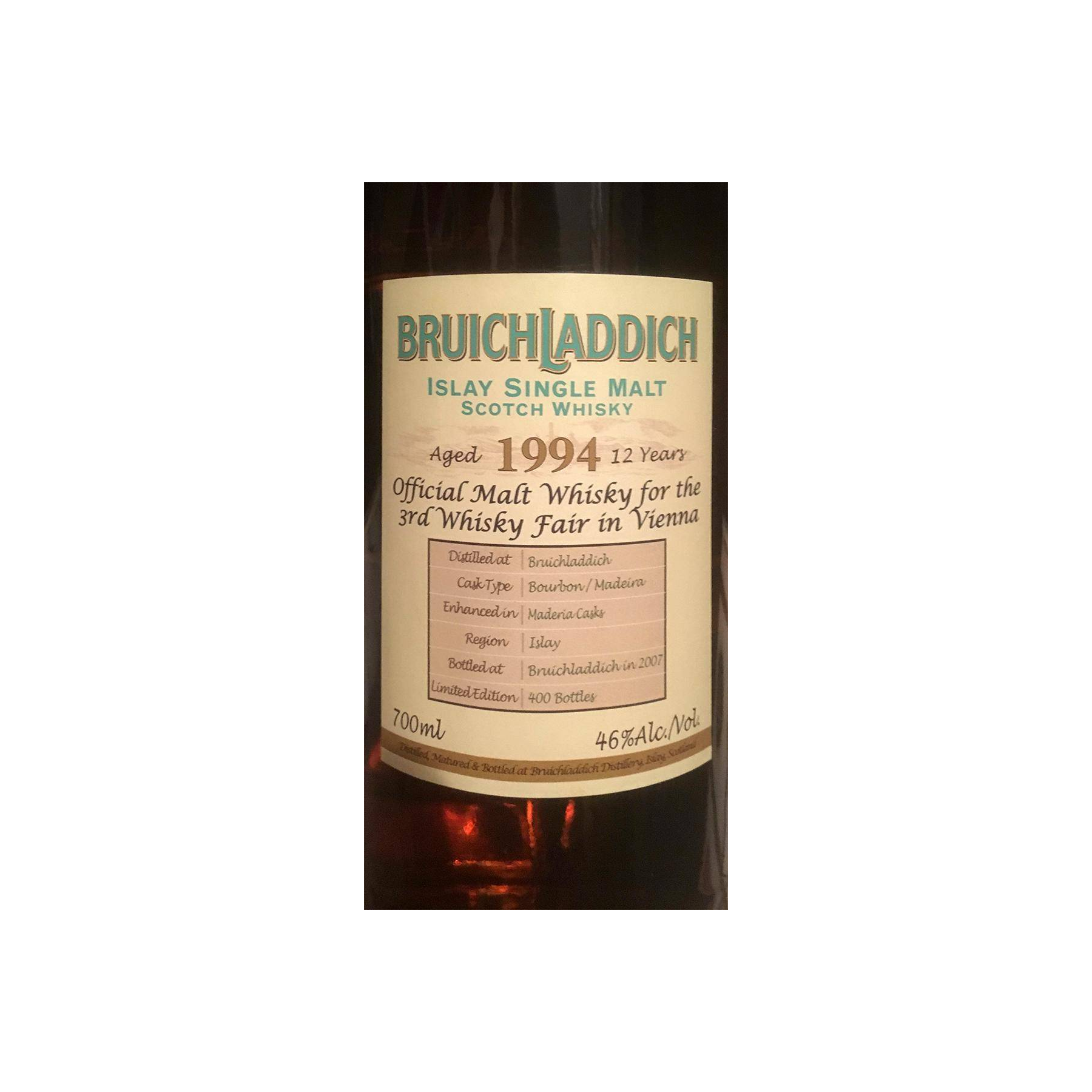 Bruichladdich 1994 12 Years Single Malt Whisky 3