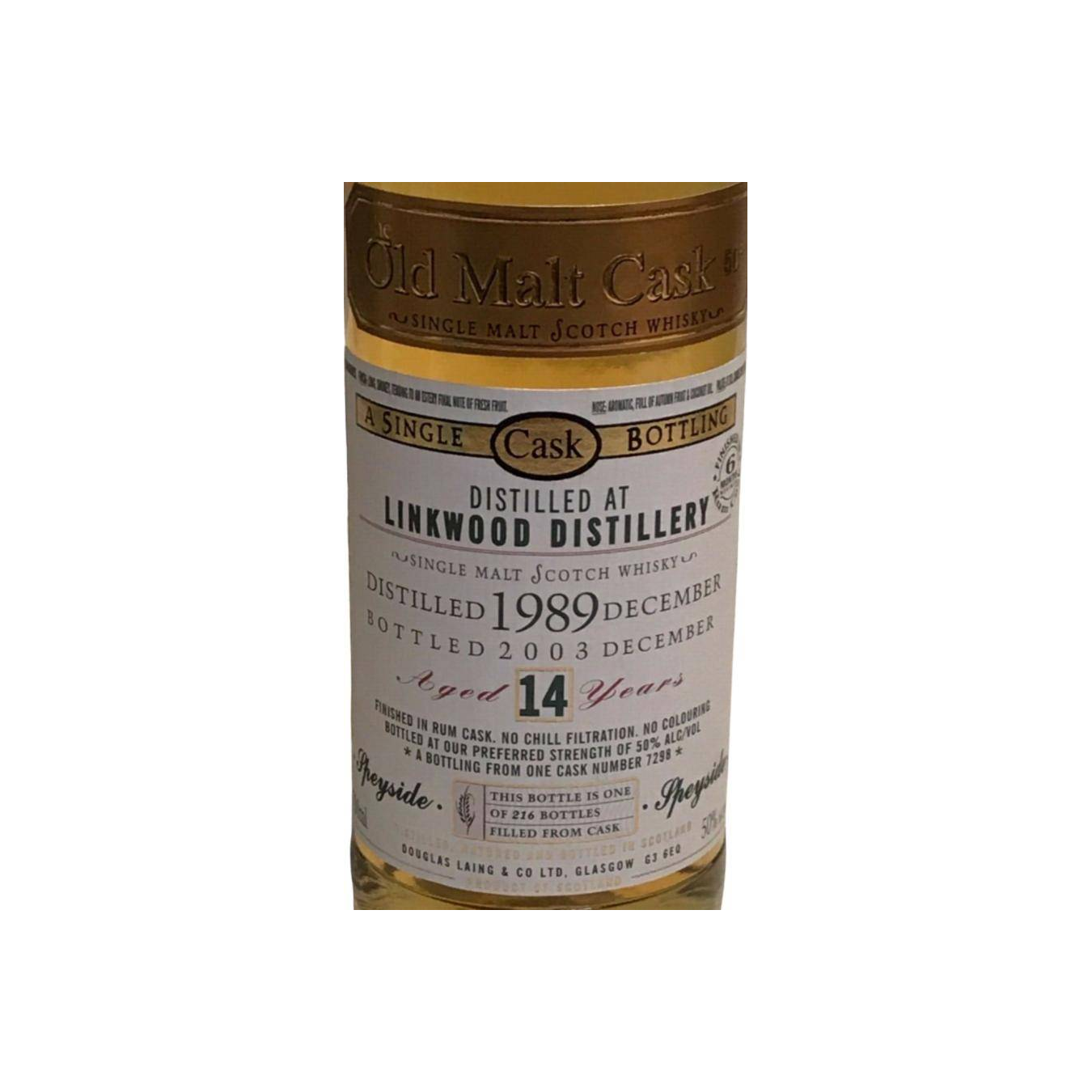 Linkwood Old Malt Cask 1989 14 Years Single Malt Whisky 2